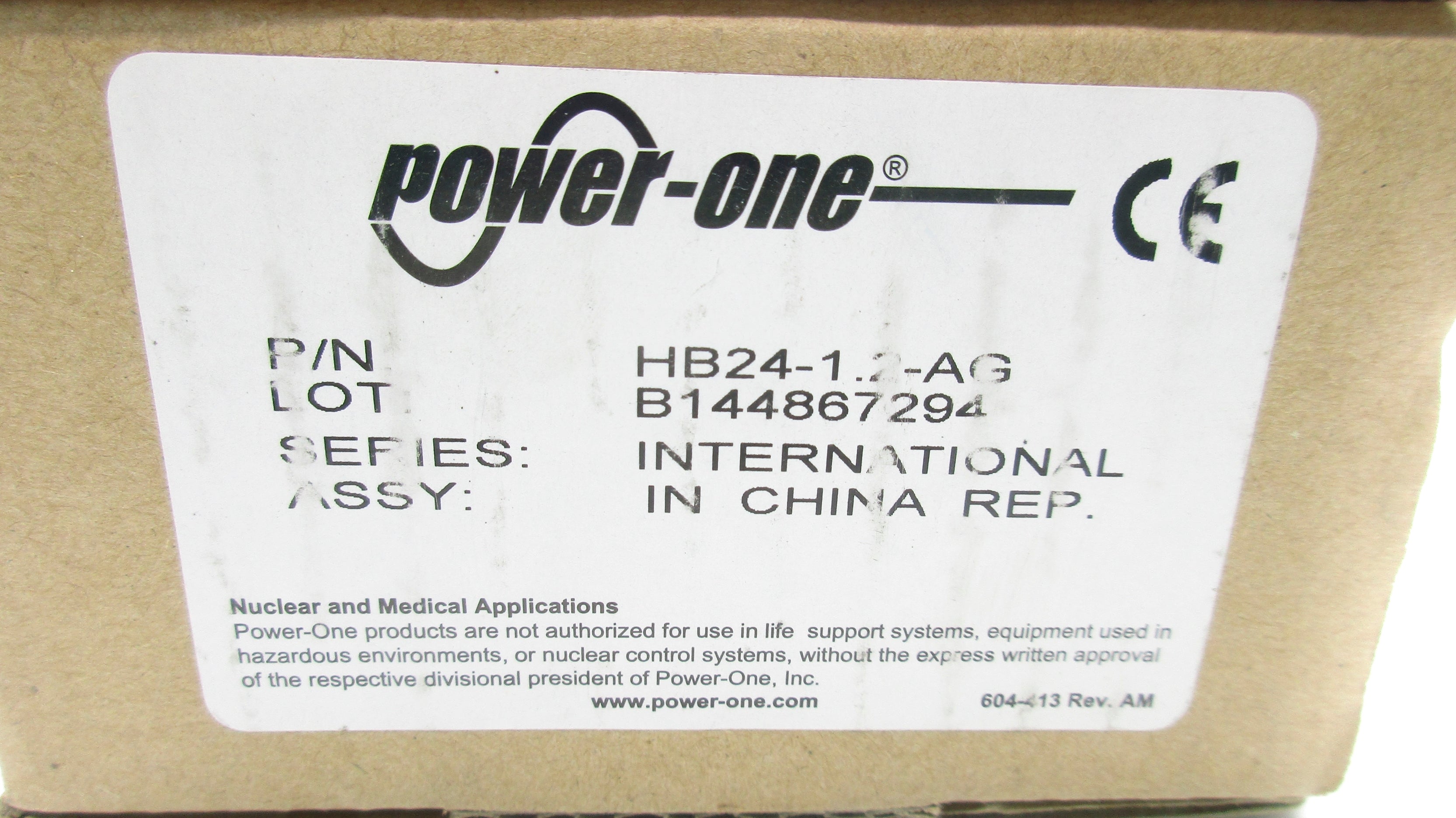 POWER-ONE HB24-1.2-AG 240VAC 0.75A NSMP