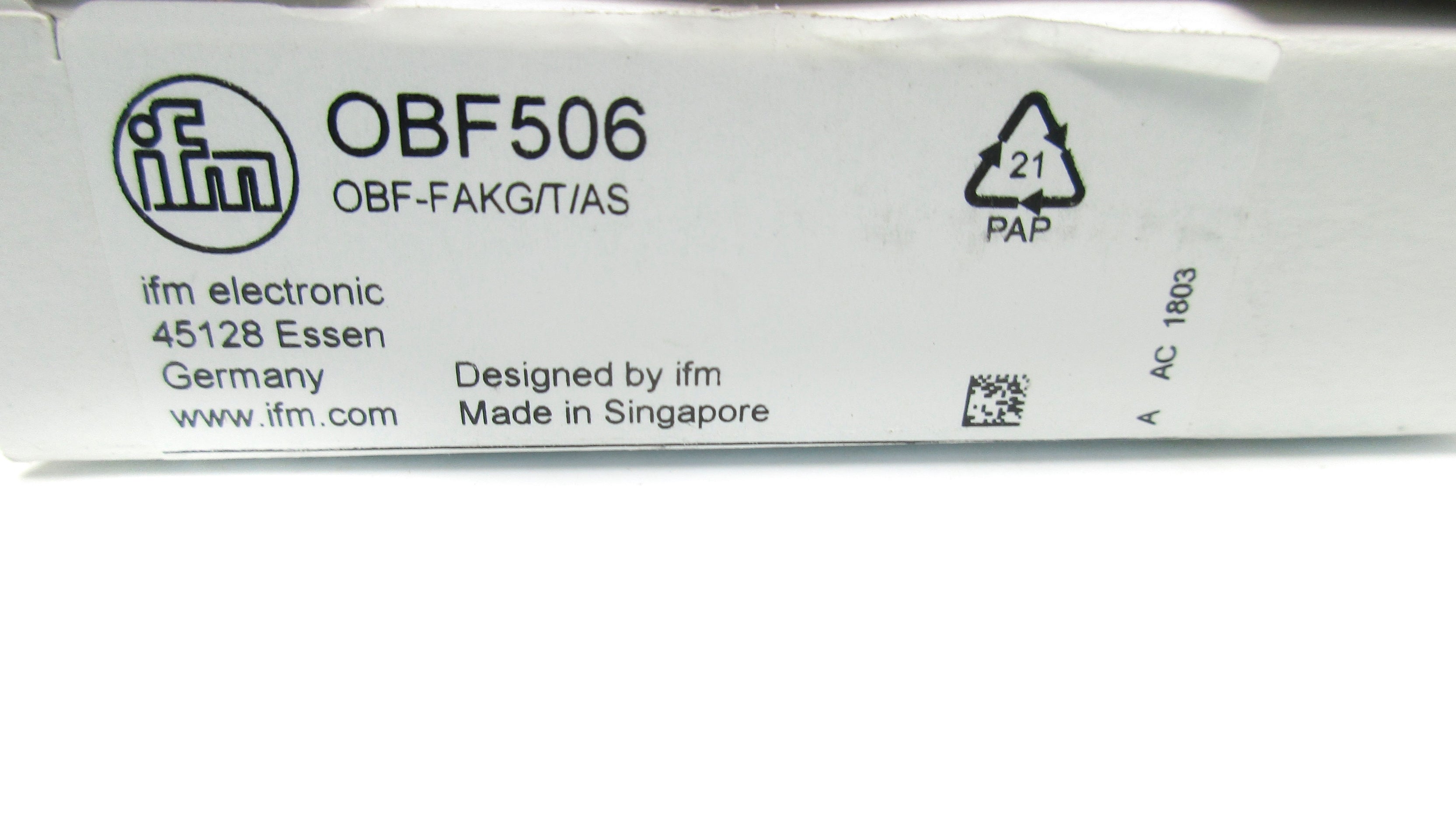 IFM EFECTOR OBF506 NSMP
