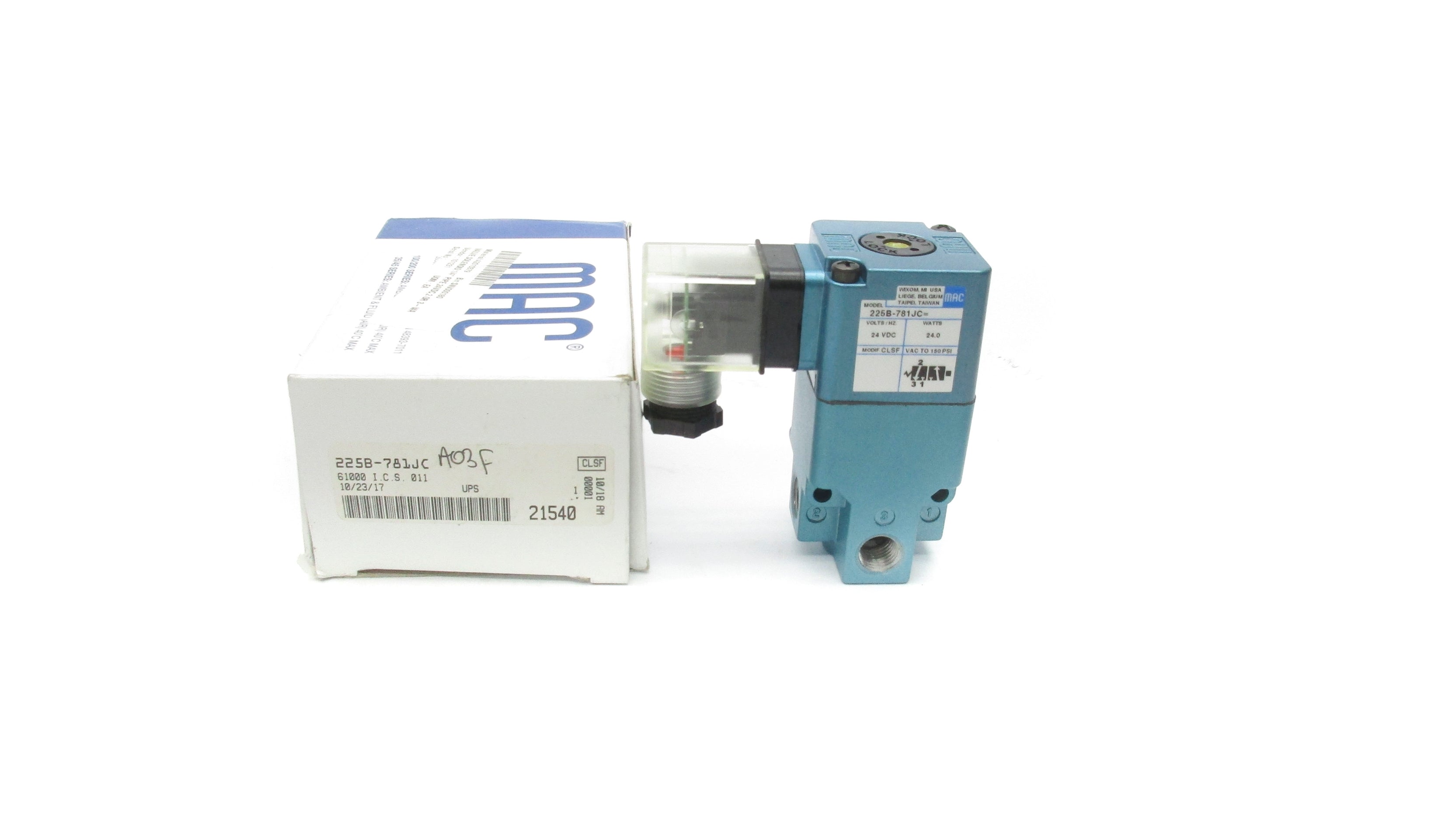 MAC 225B-781JC 24VDC 150PSI NSMP