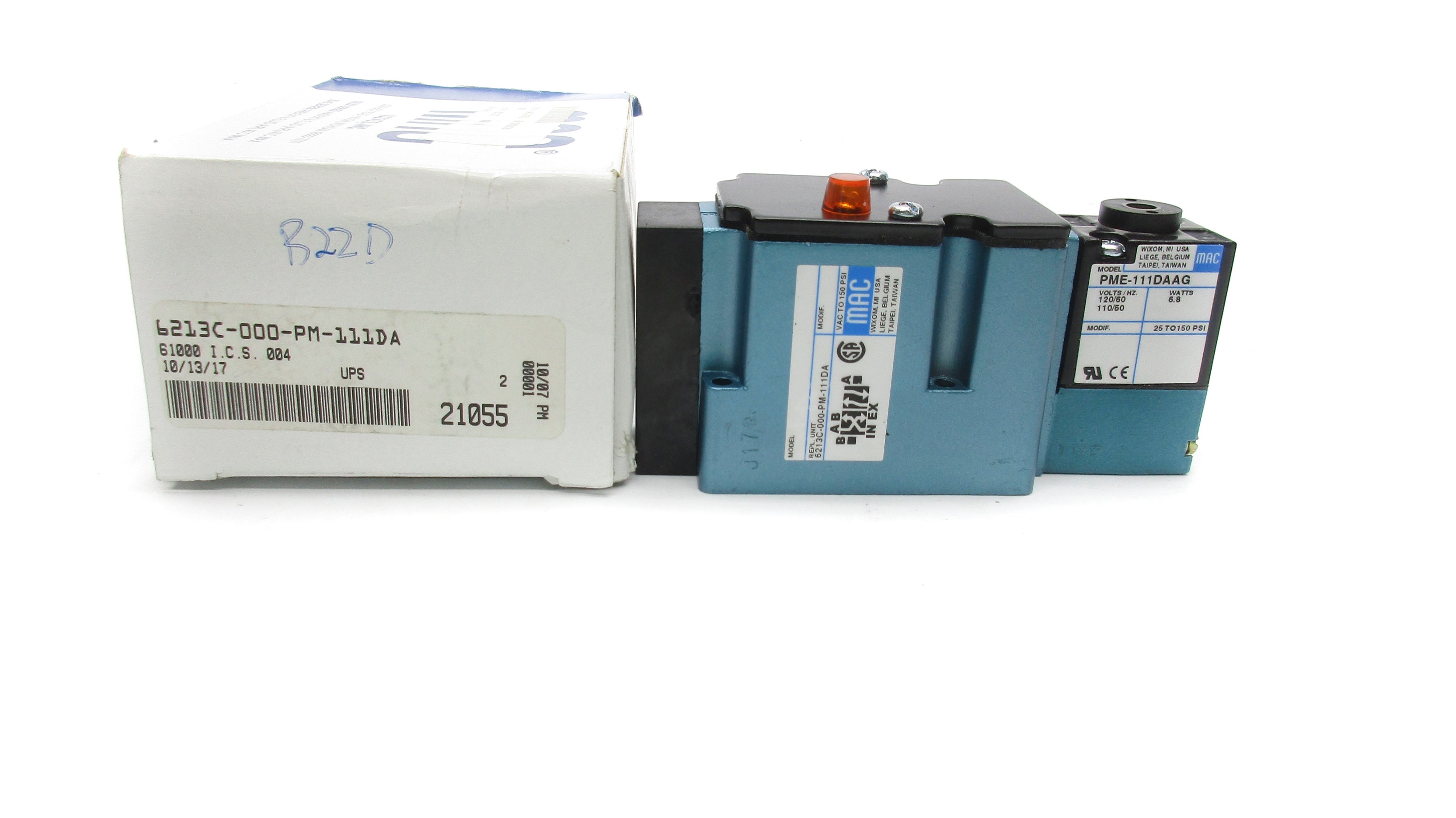 MAC 6213C-000-PM-111DA 110/120V 150PSI NSMP