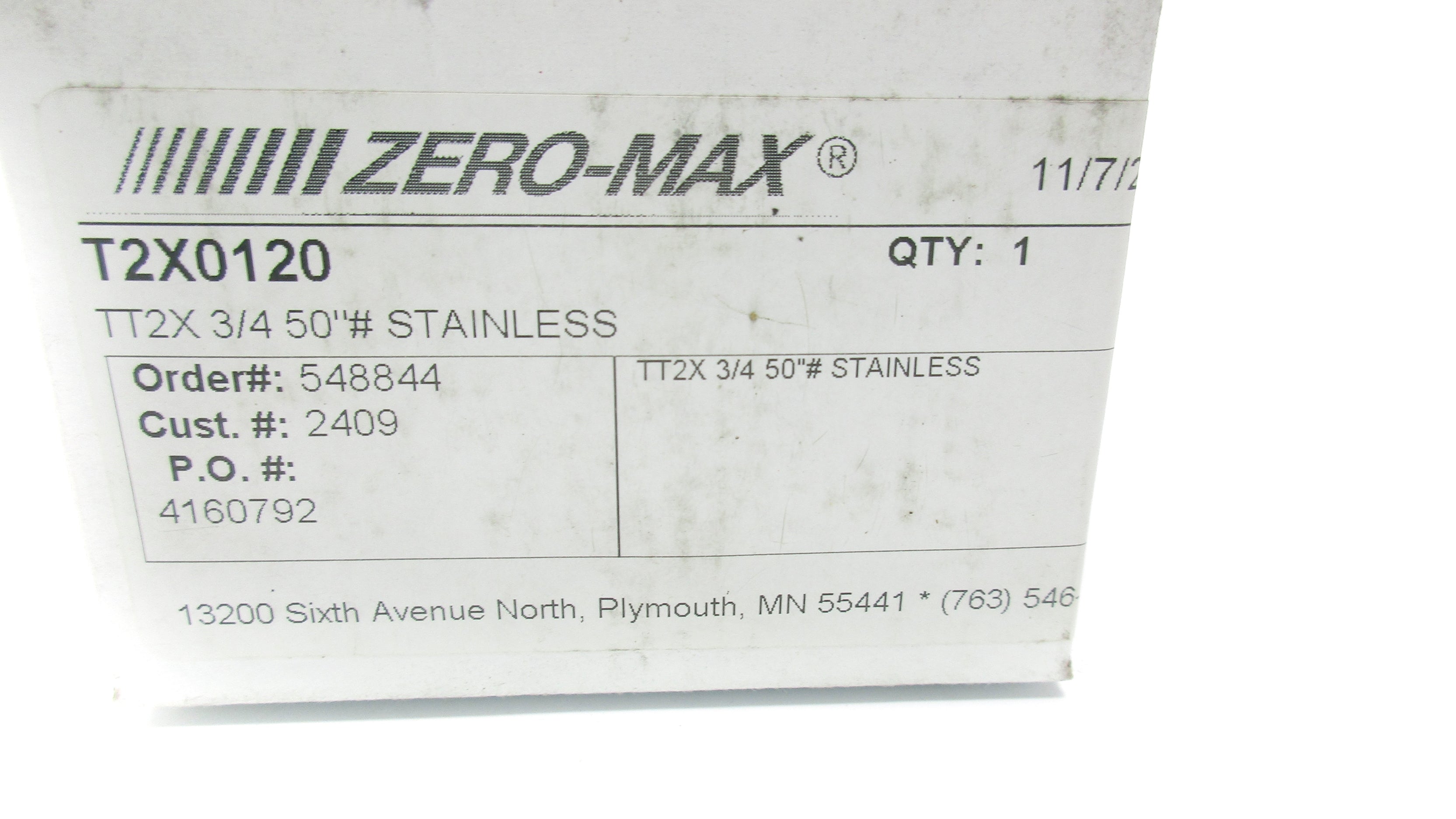 ZERO-MAX T2X0120 NSMP