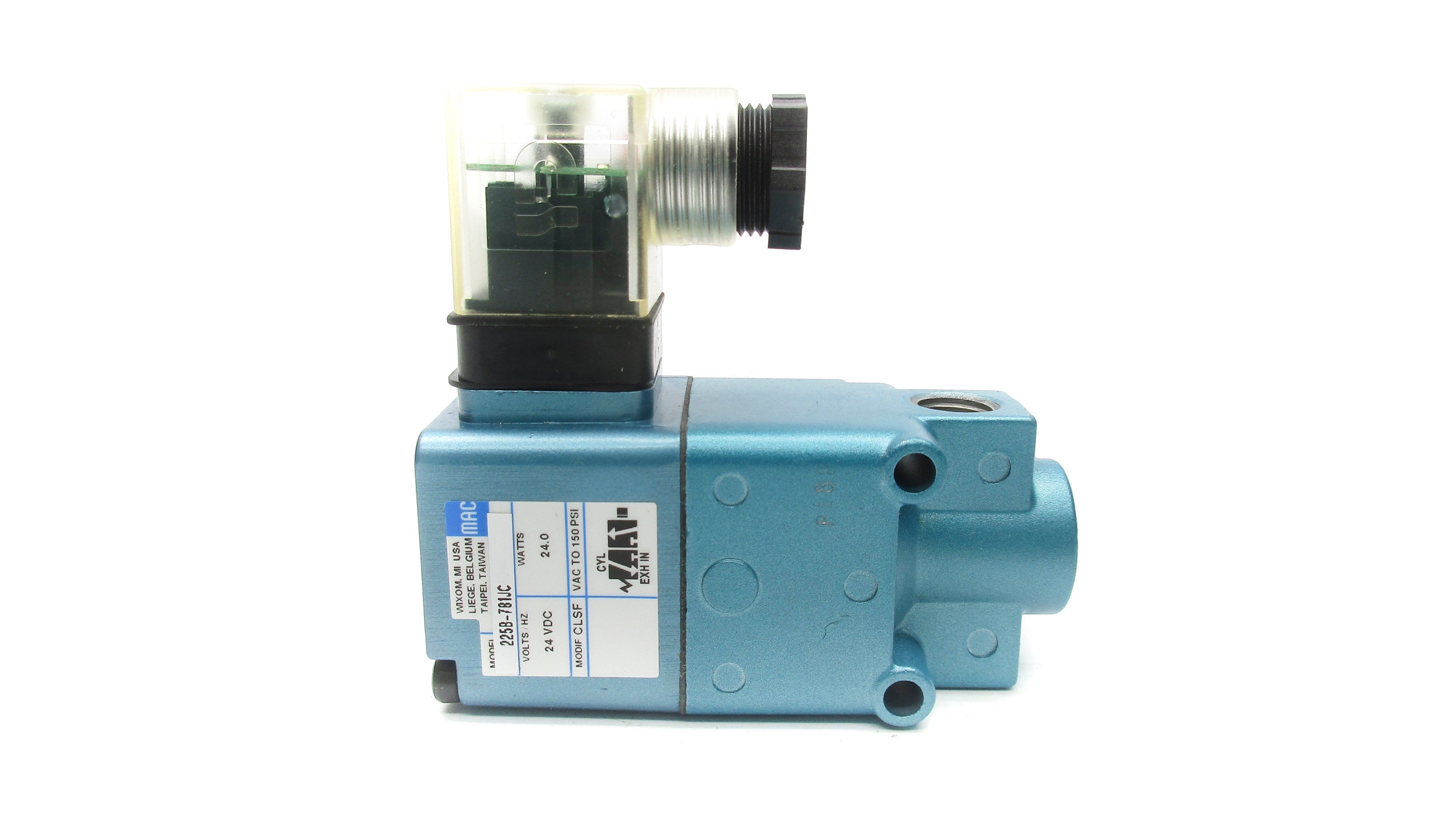 MAC 225B-781JC 24VDC 150PSI NSNP