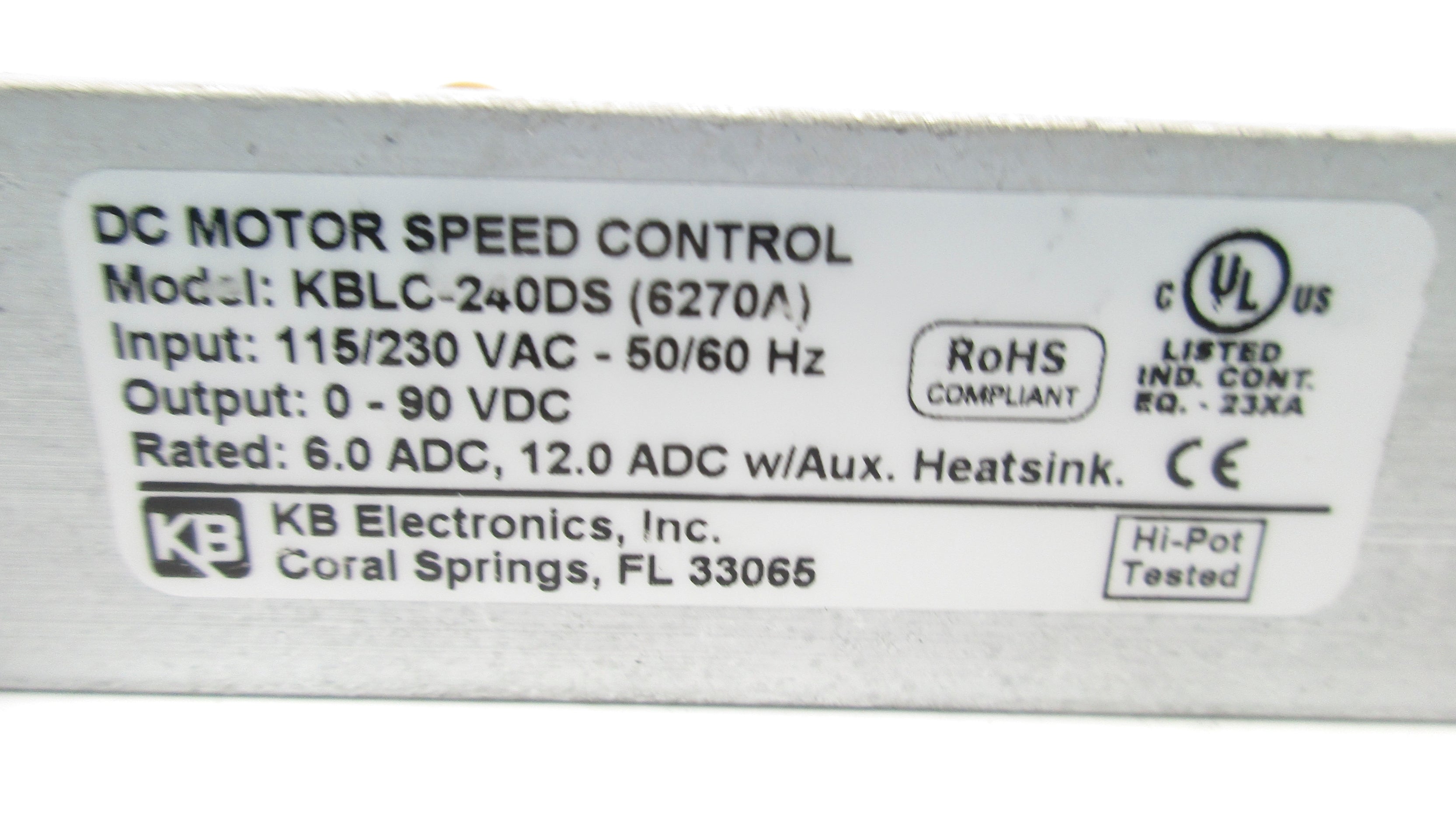 KB ELECTRONICS KBLC-240DS 6270A NSNP
