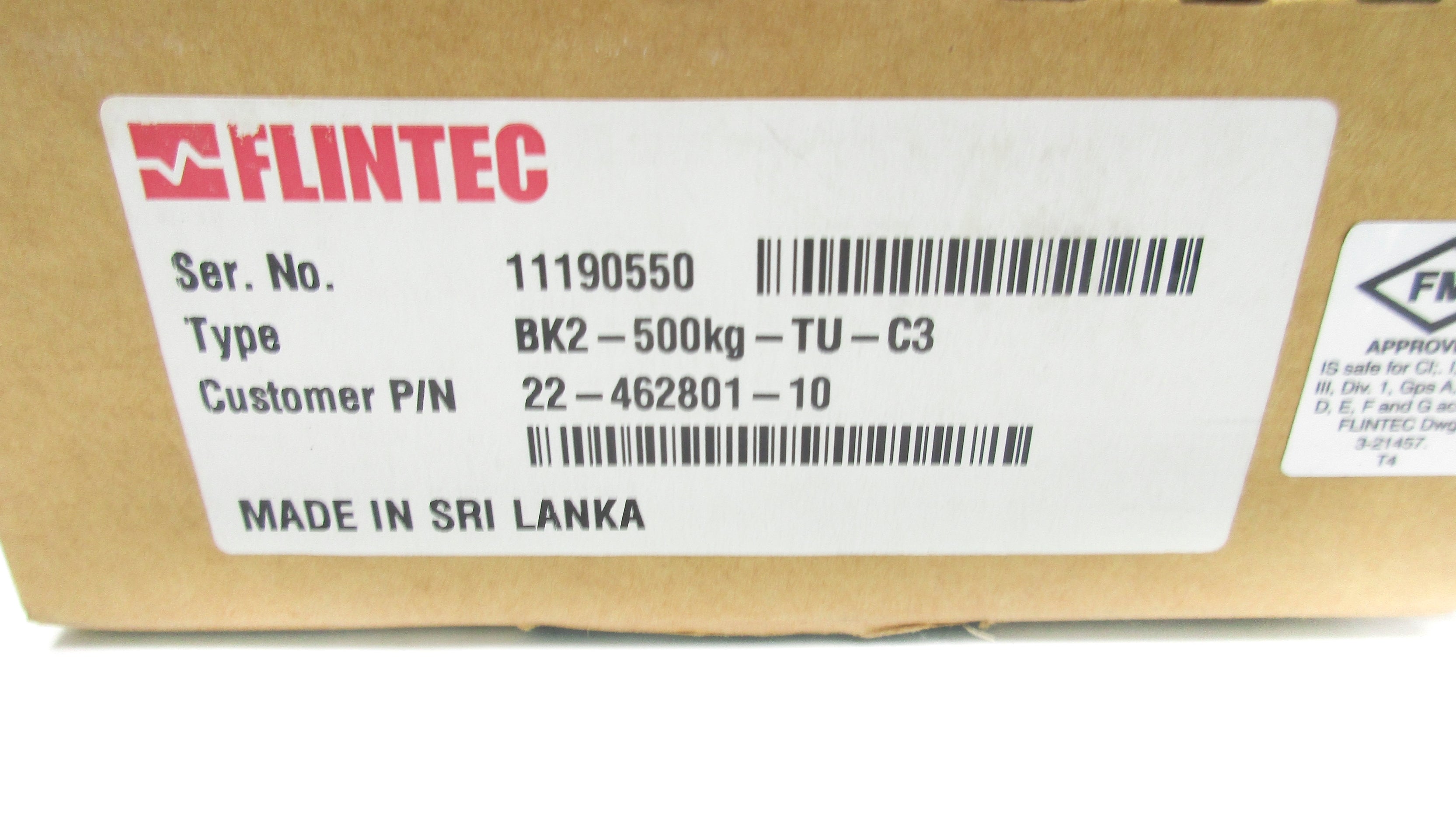 FLINTEC BK2-500KG-TU-C3 NSMP