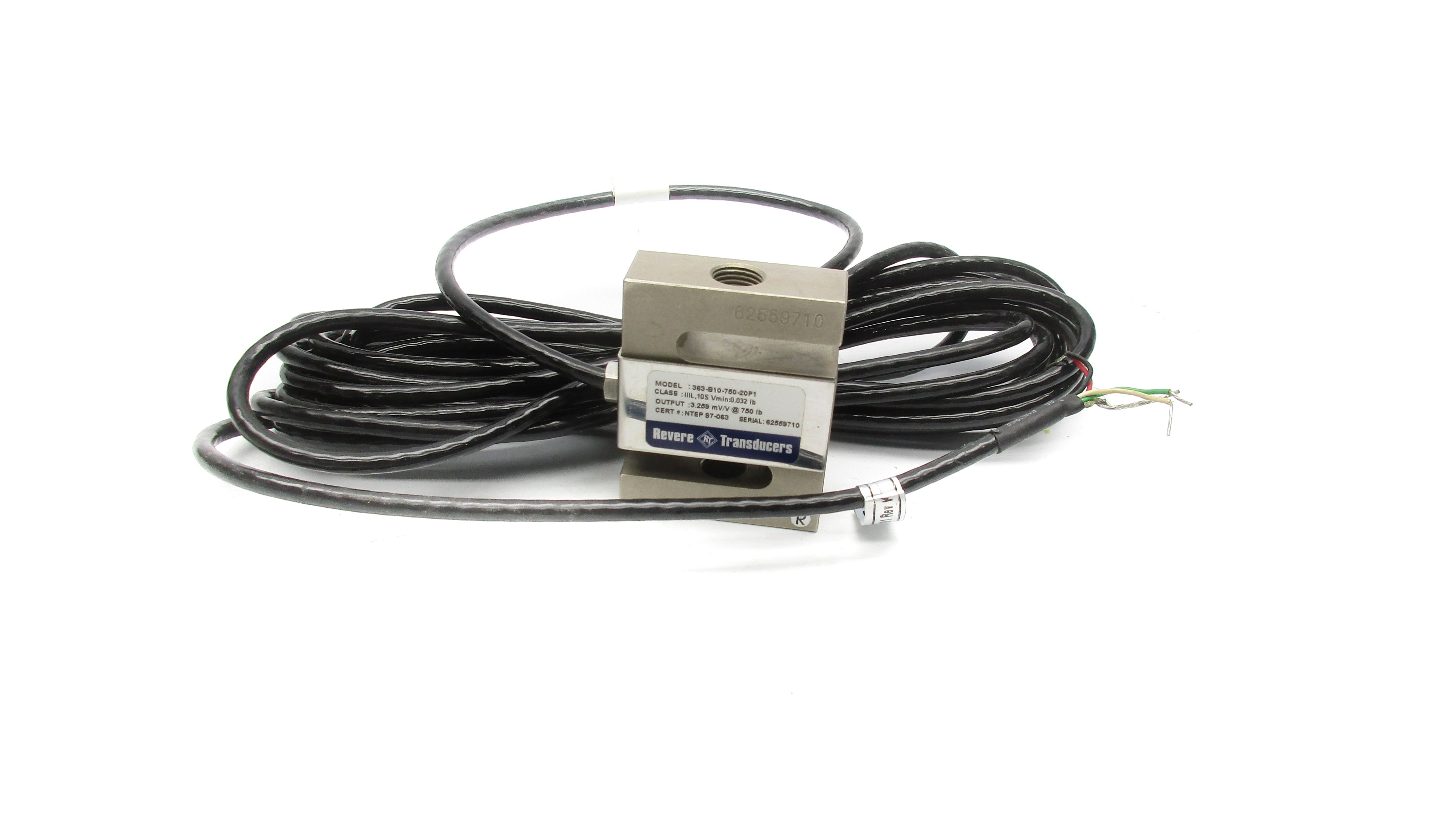 REVERE TRANSDUCERS 363-B10-750-20P1 NSNP