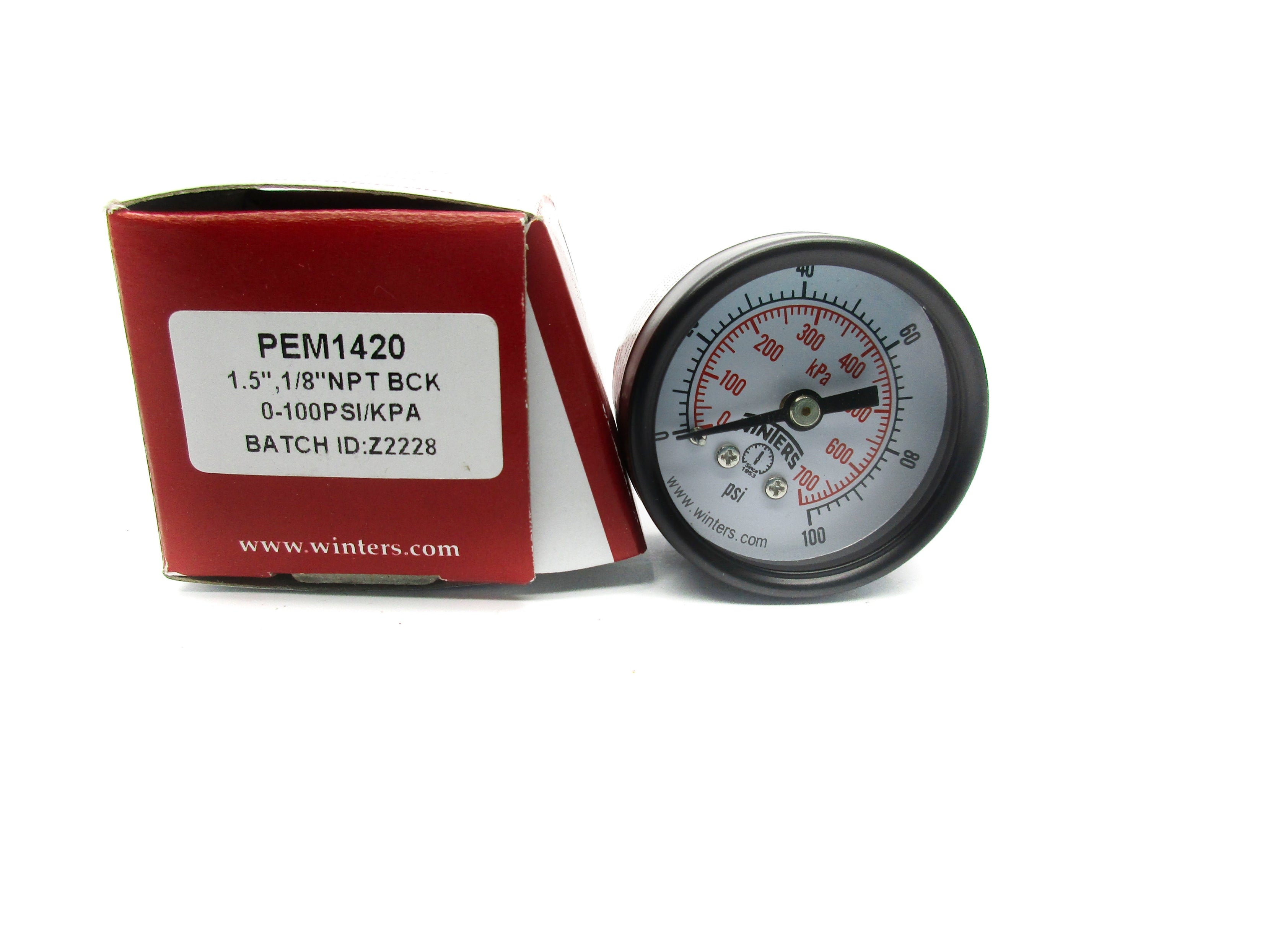 WINTERS PEM1420 0-100PSI 1.5" NSMP