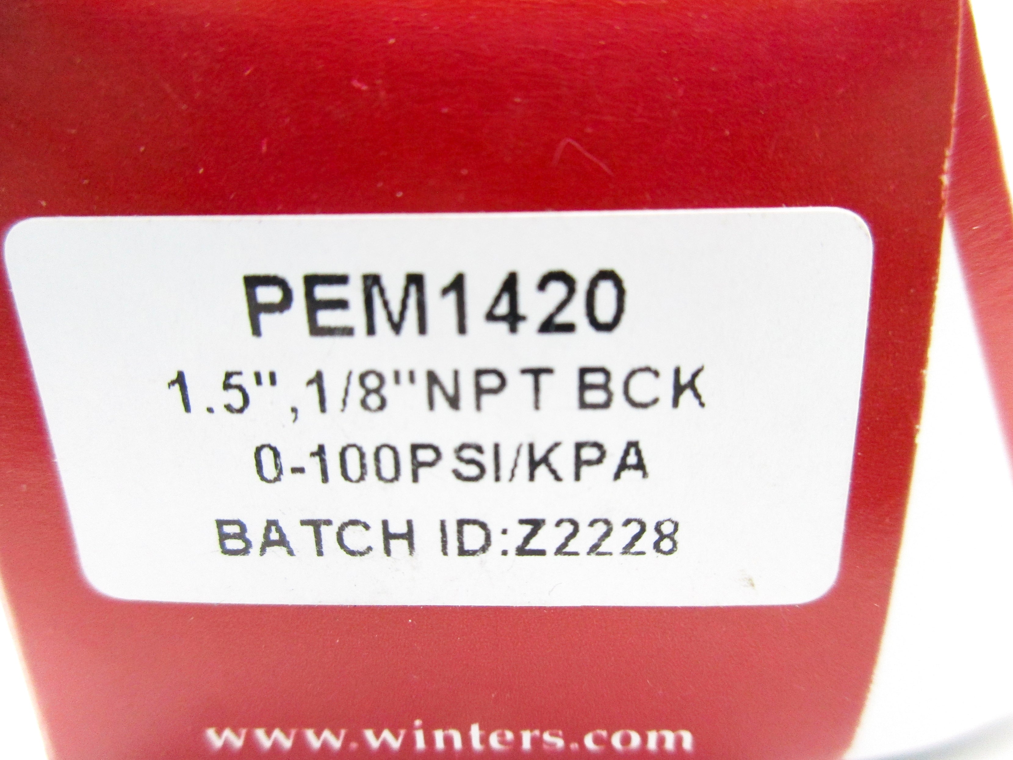 WINTERS PEM1420 0-100PSI 1.5" NSMP
