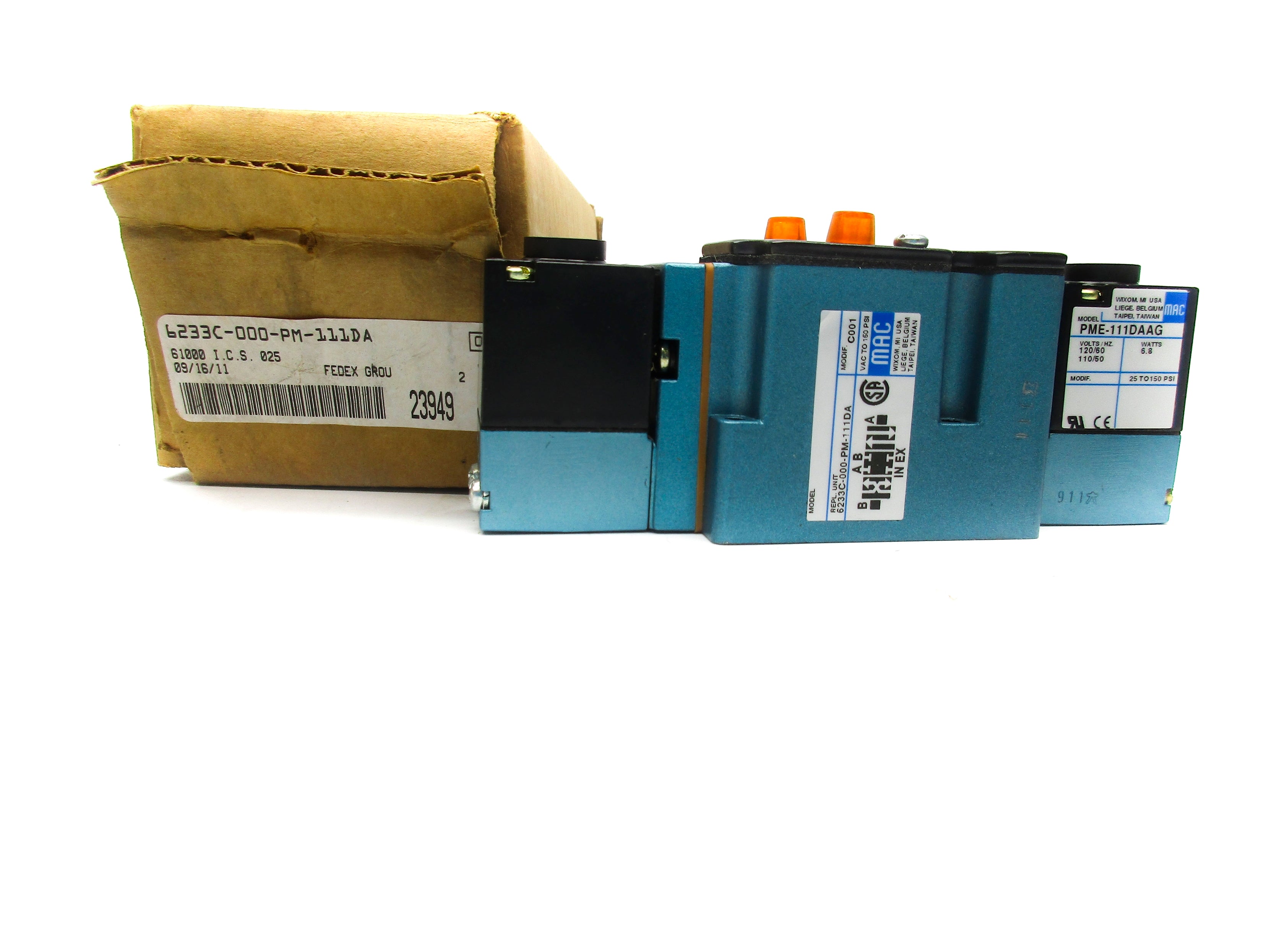 MAC 6233C-000-PM-111DA 110/120V 25-150PSI NSMP