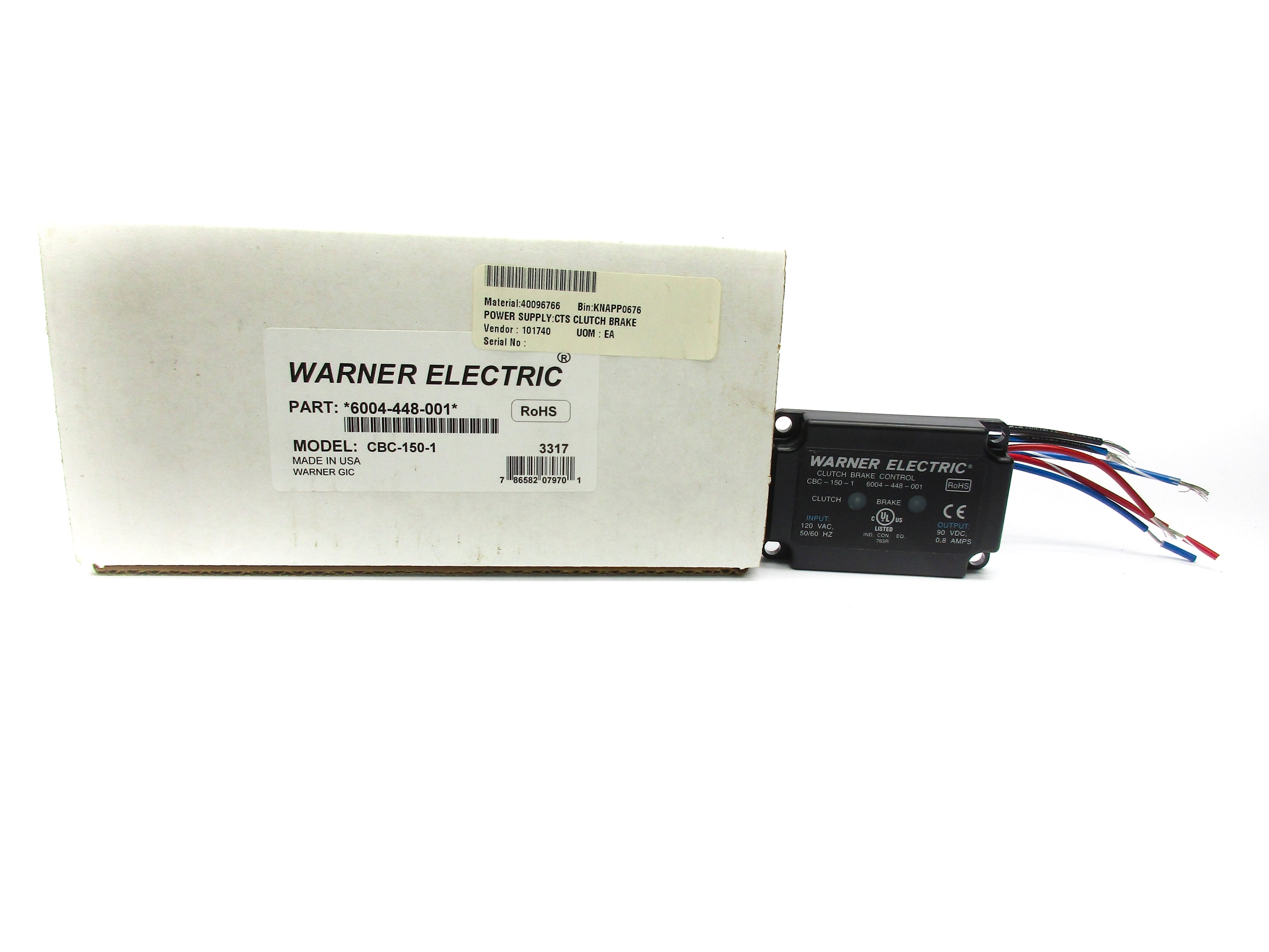 WARNER ELECTRIC 6004-448-001 NSMP