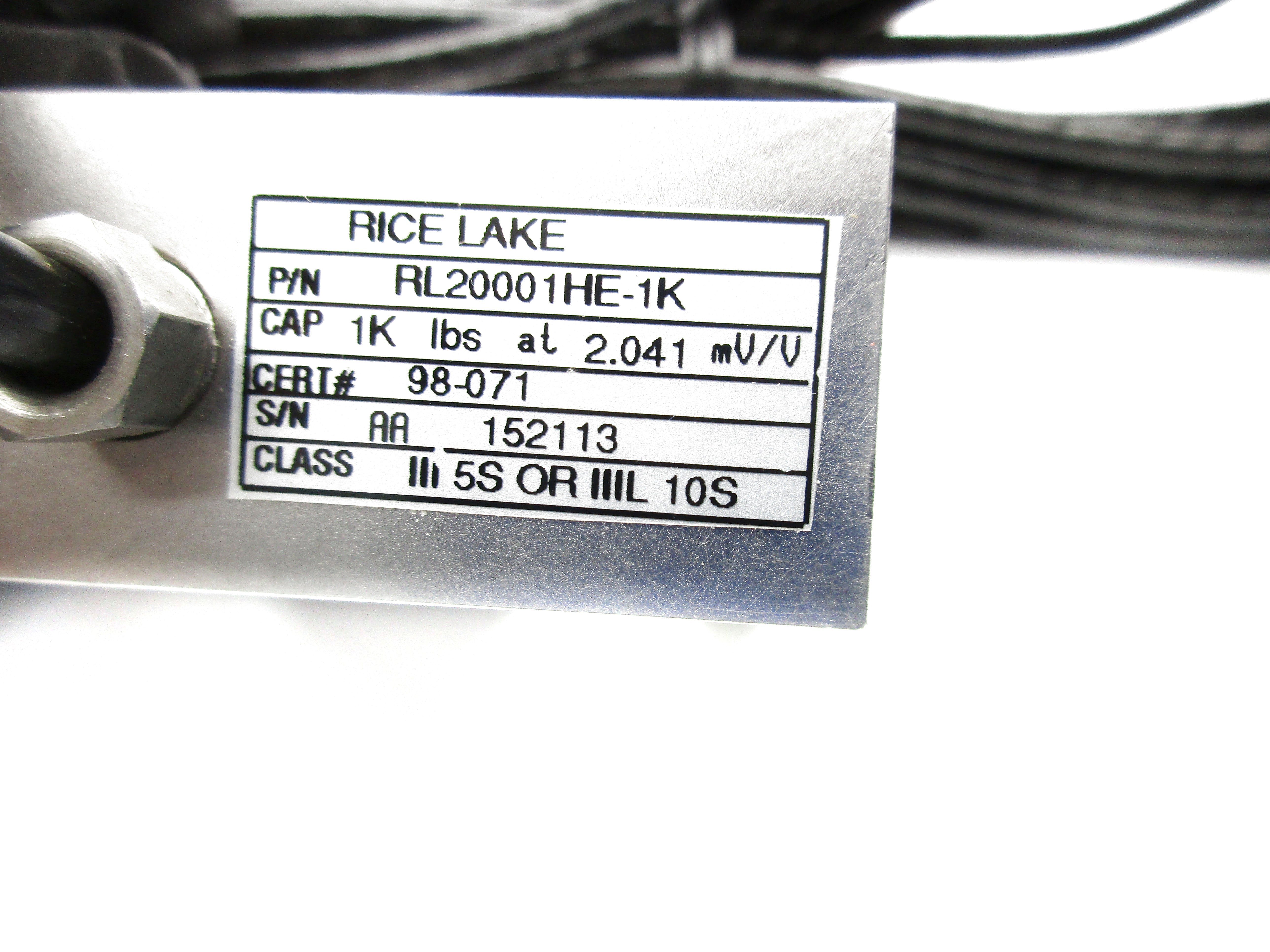 RICE LAKE RL20001HE-1K NSNP