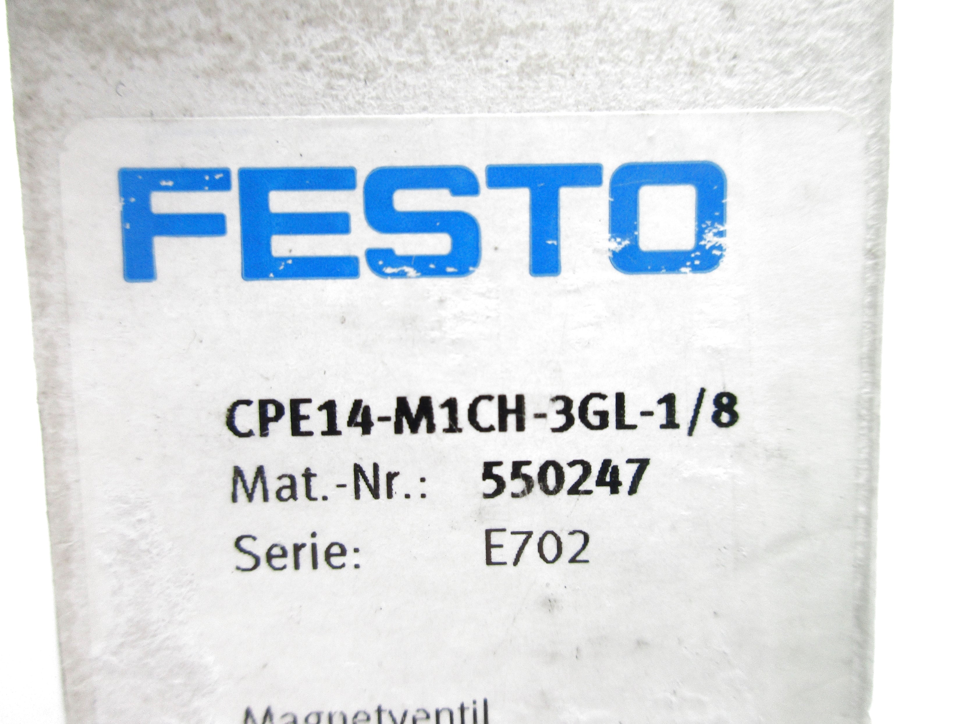 FESTO CPE14-M1CH-3GL-1/8 24VDC NSMP