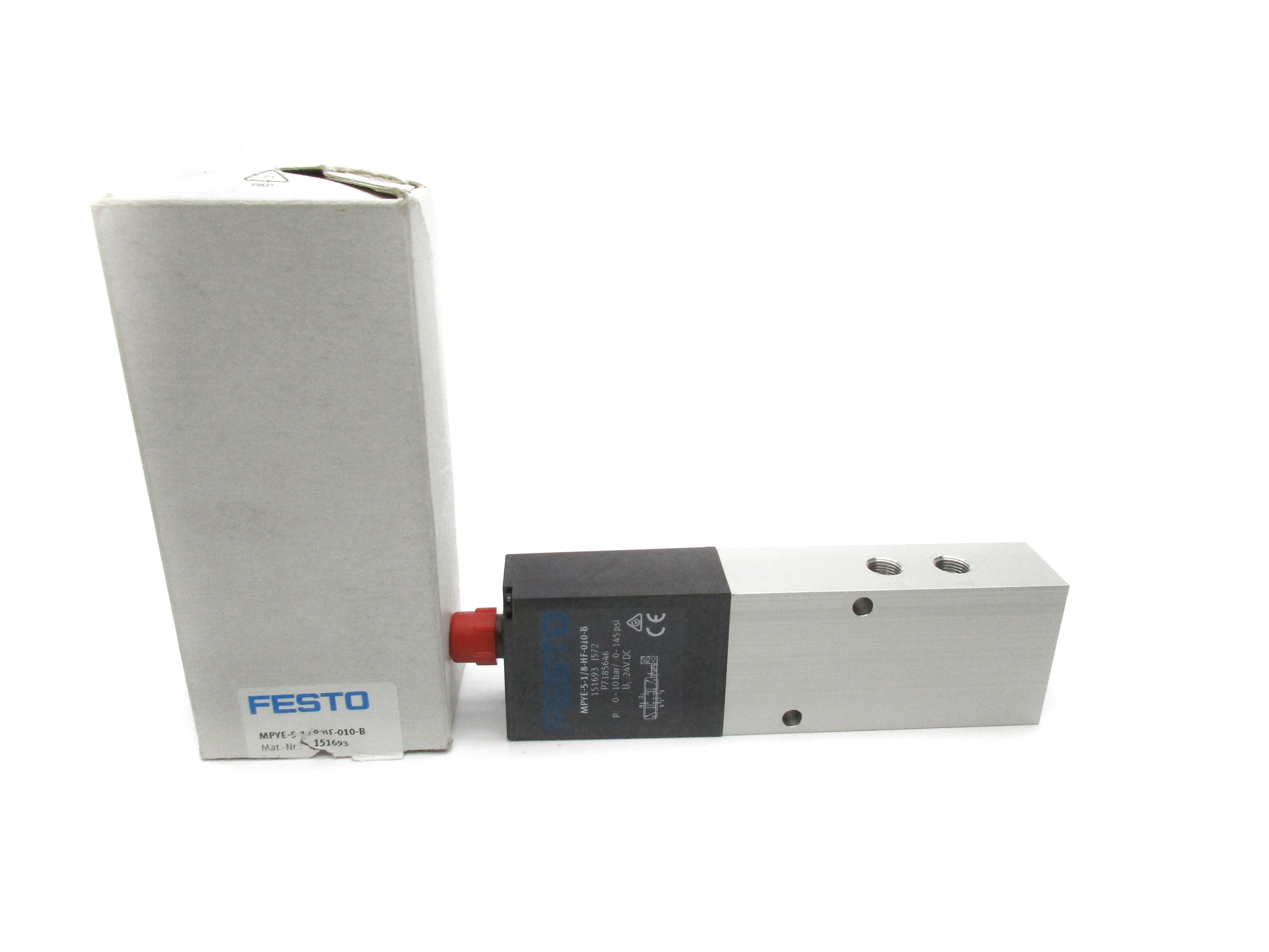 FESTO MPYE-5-1/8-HF-010-B 24VDC 0-145PSI NSMP