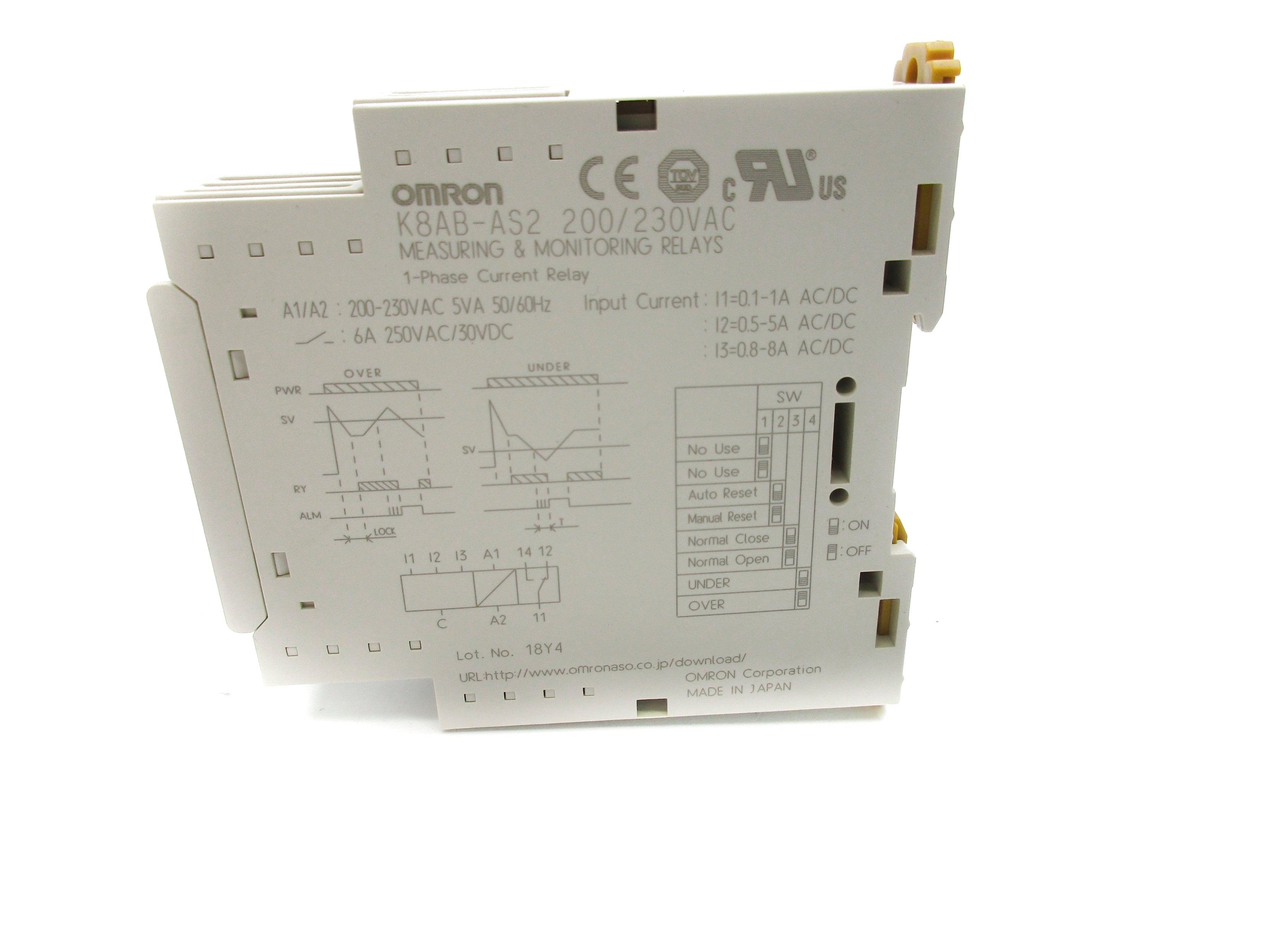 OMRON K8AB-AS2 200/230VAC 6A NSMP