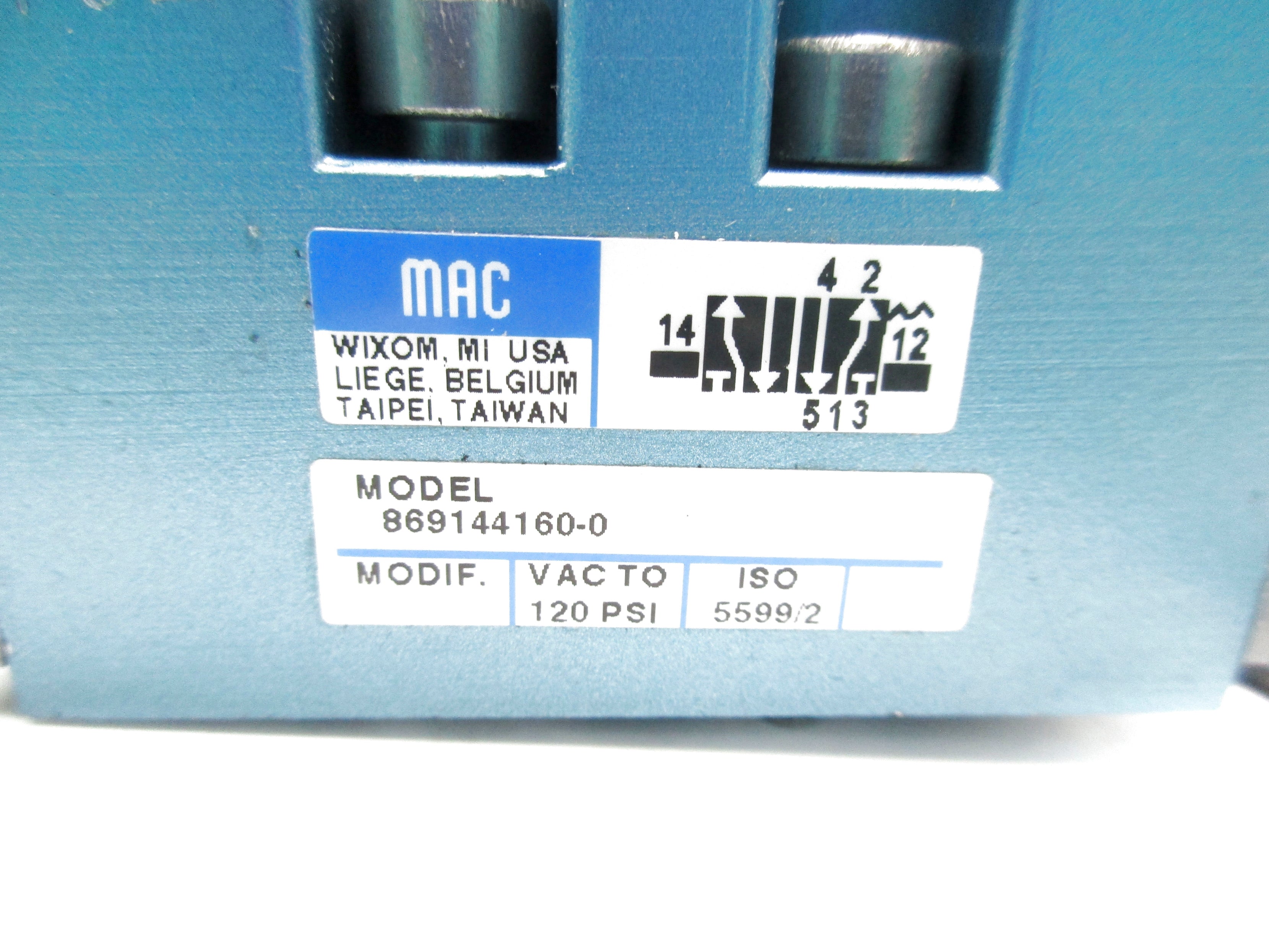 MAC 869144160-0 24VDC 120PSI NSNP