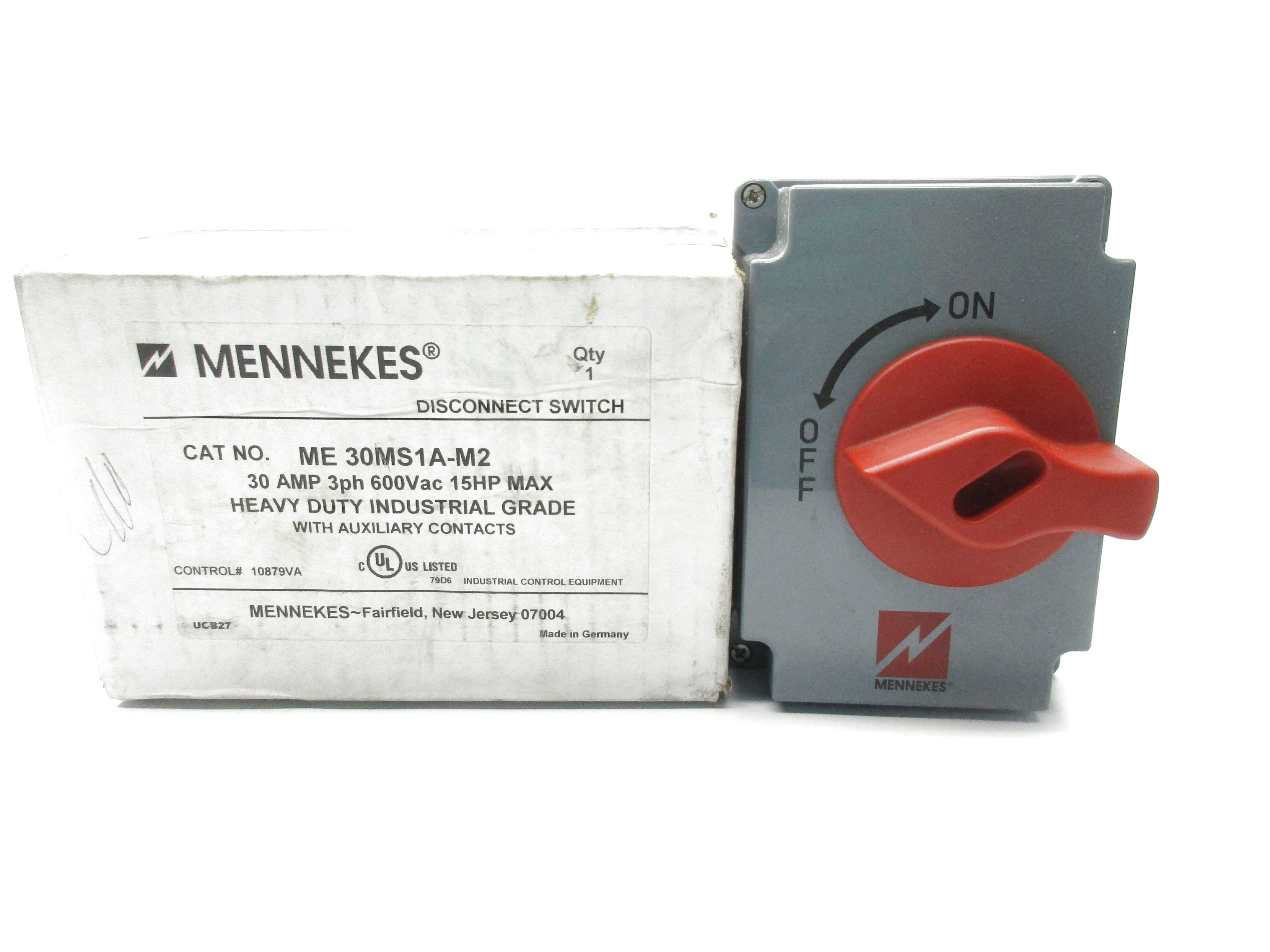 MENNEKES ME30MS1A-M2 600VAC 30A NSMP