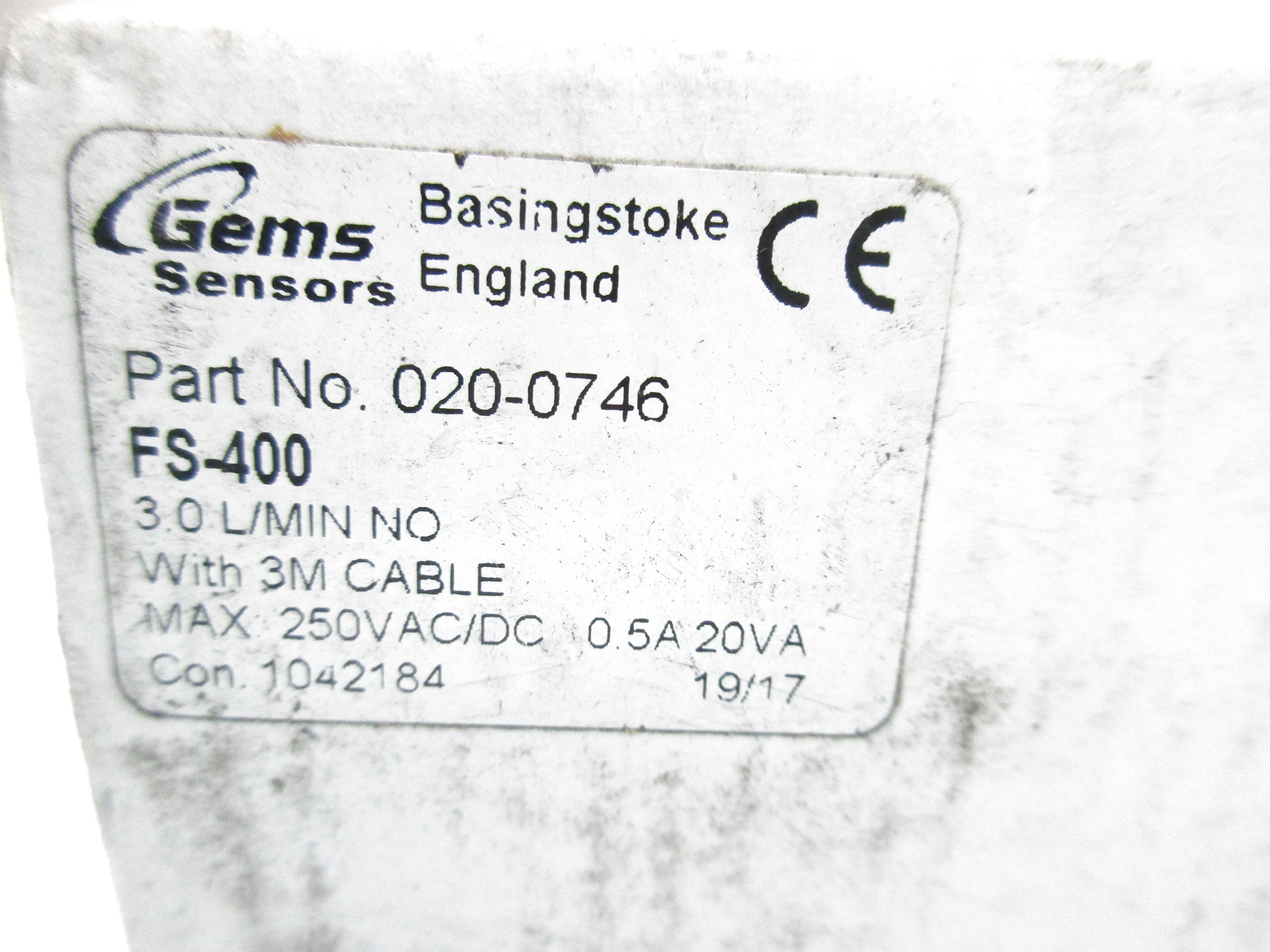 GEMS SENSORS 020-0746 FS-400 NSMP