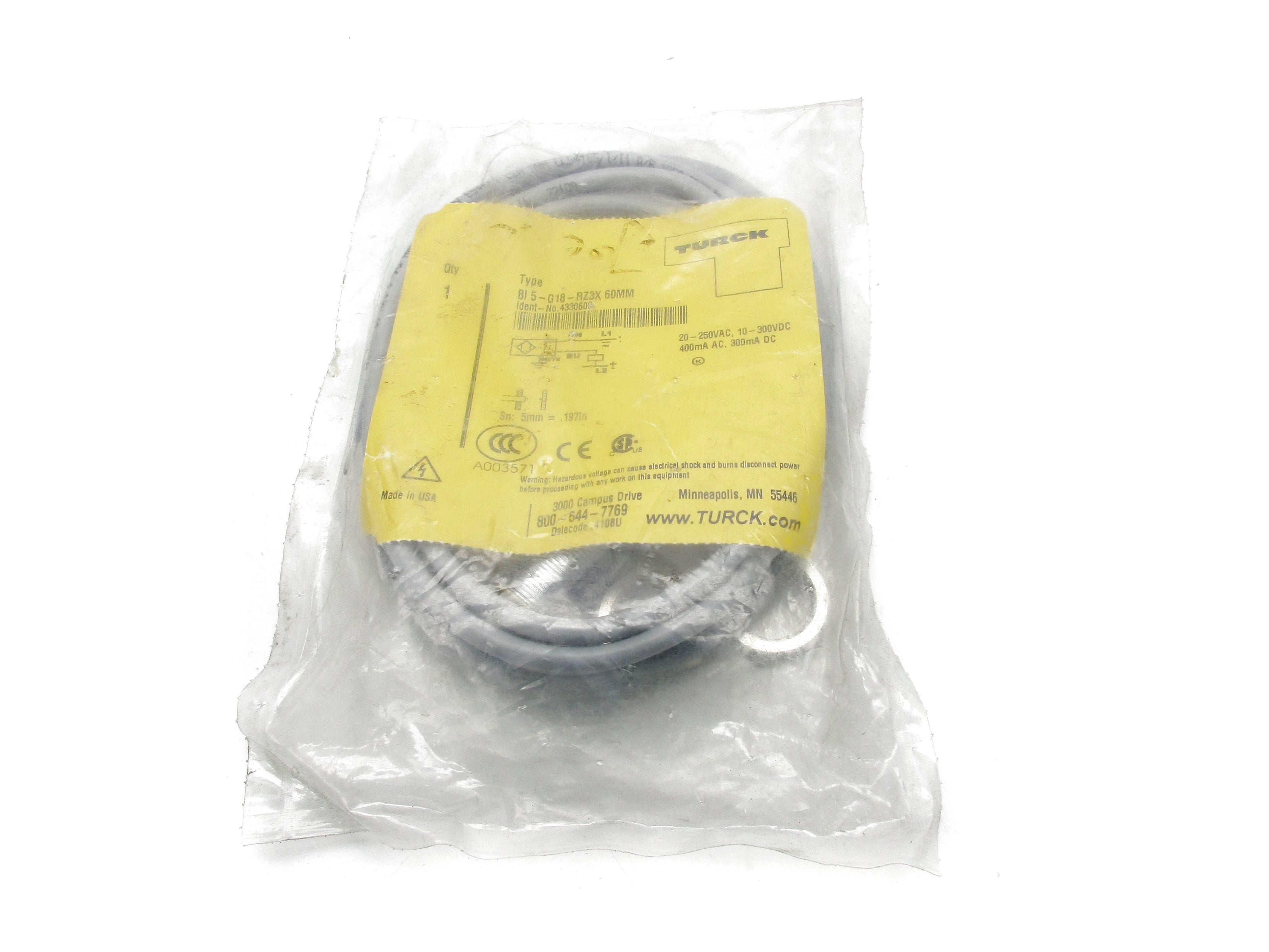 TURCK BI5-G18-RZ3X60MM NSMP