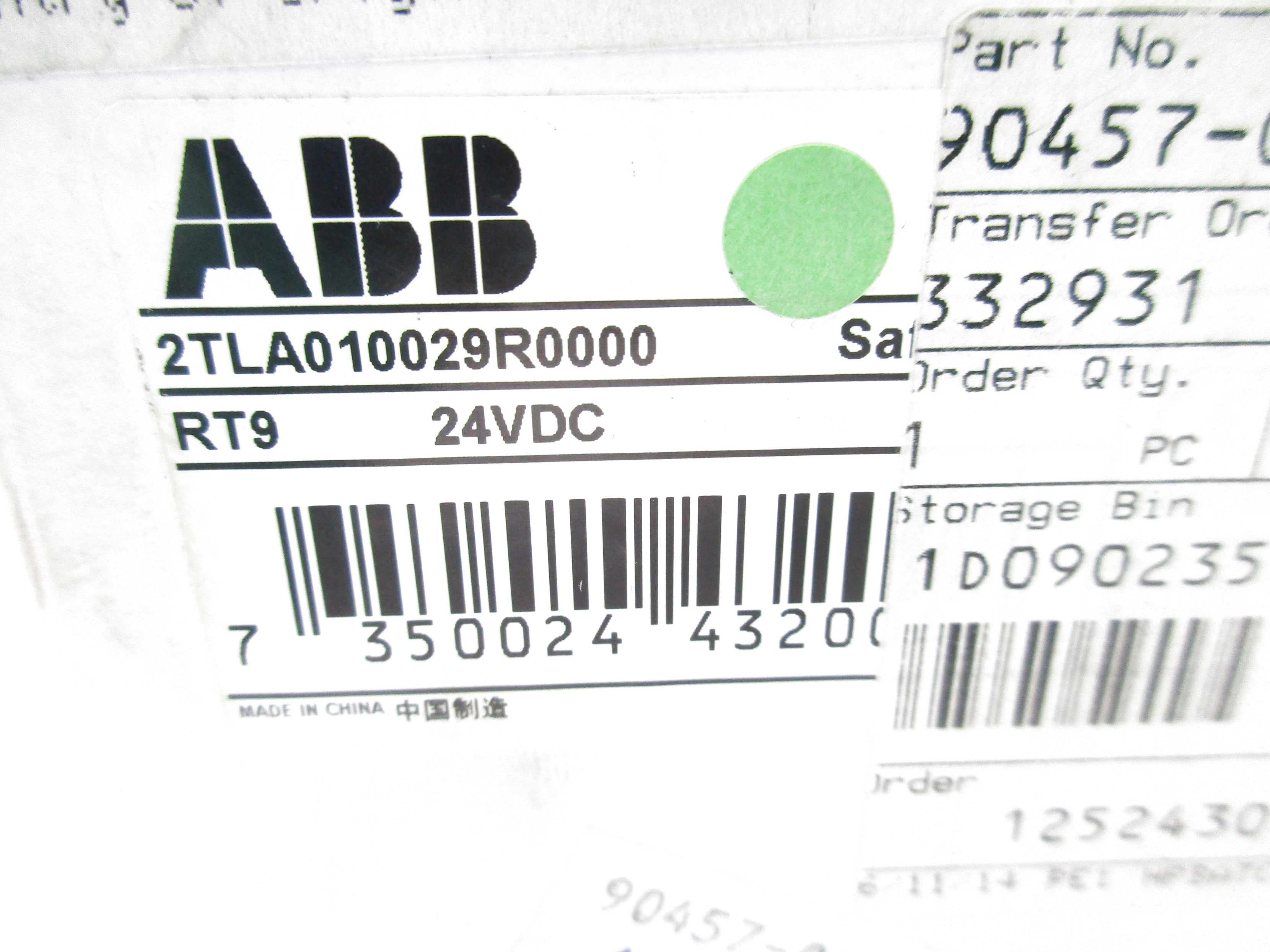 ABB 2TLA010029R0000 RT9 24VDC NSMP