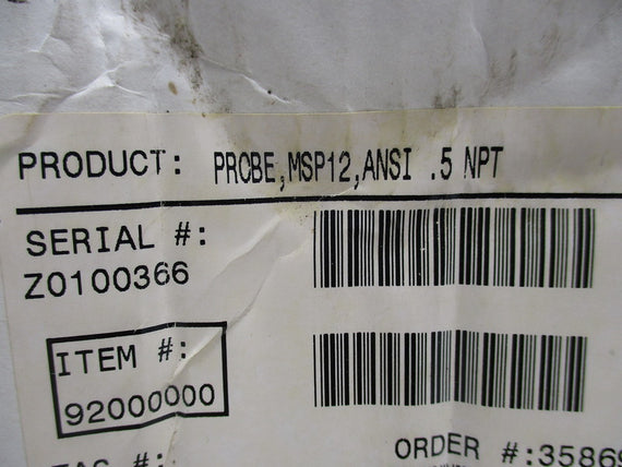 MILLTRONICS MSP-12 MOTION SENSING PROBE * NEW IN BOX *