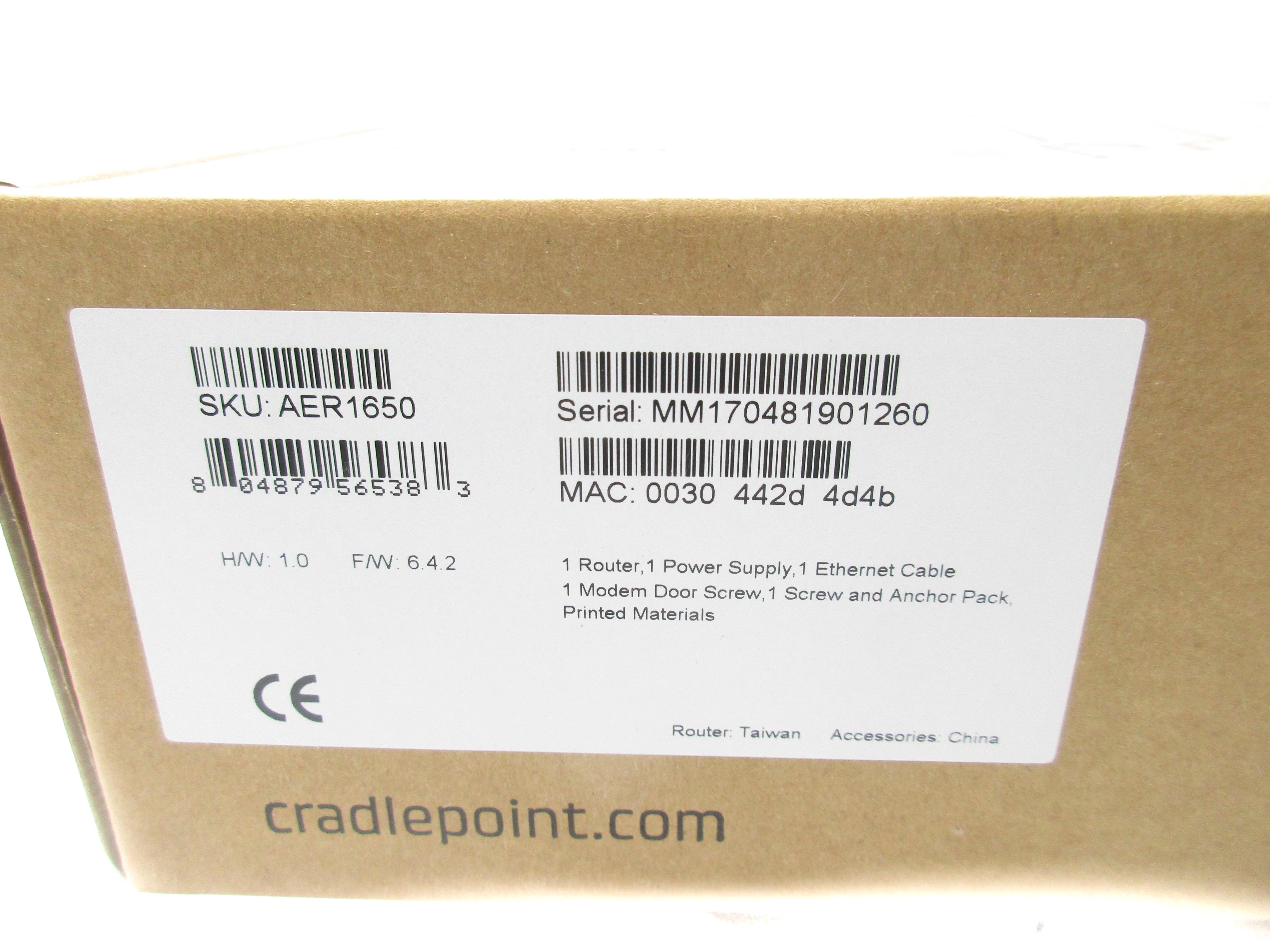 CRADLE POINT AER1650 NSMP