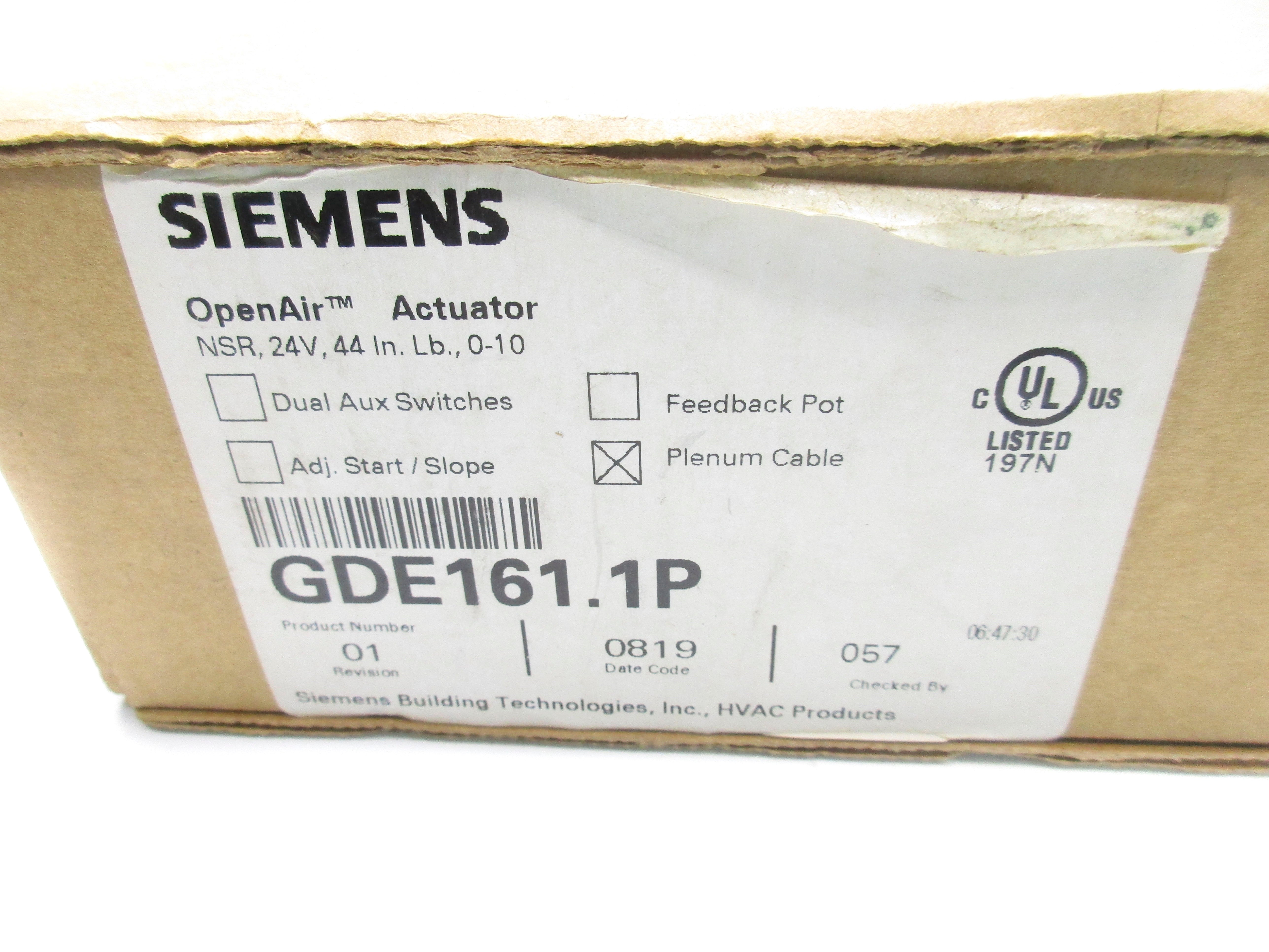 SIEMENS GDE161.1P NSMP