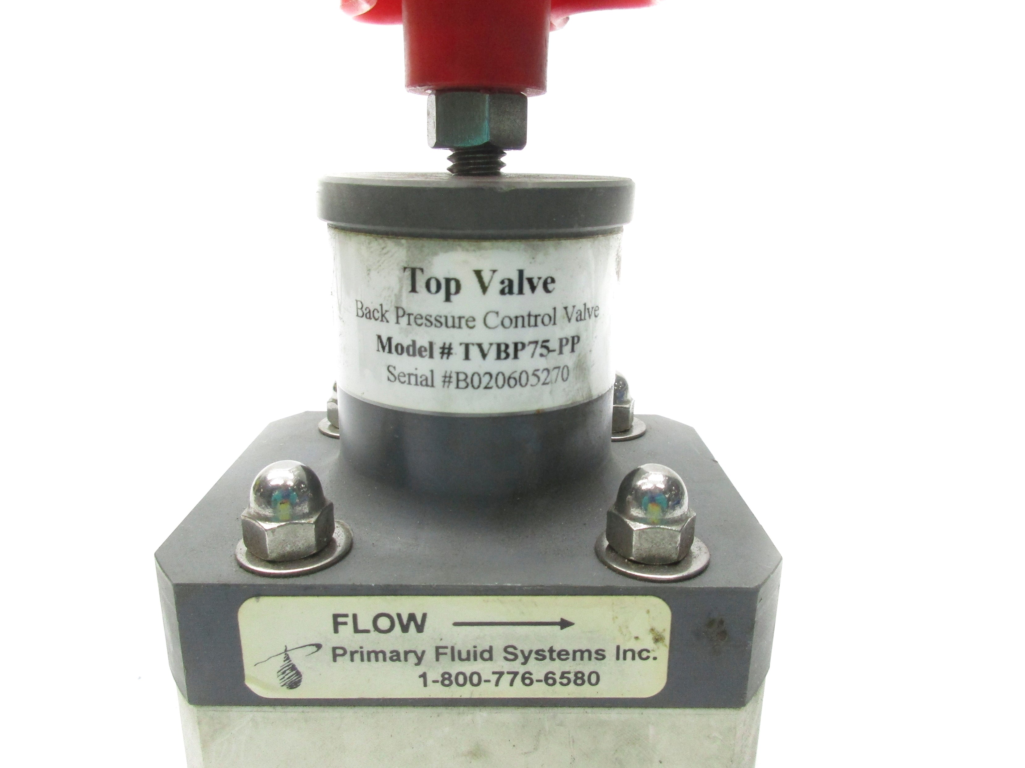 TOP VALVE TVBP75-PP 0-150PSI (AS PICTURED) UNMP