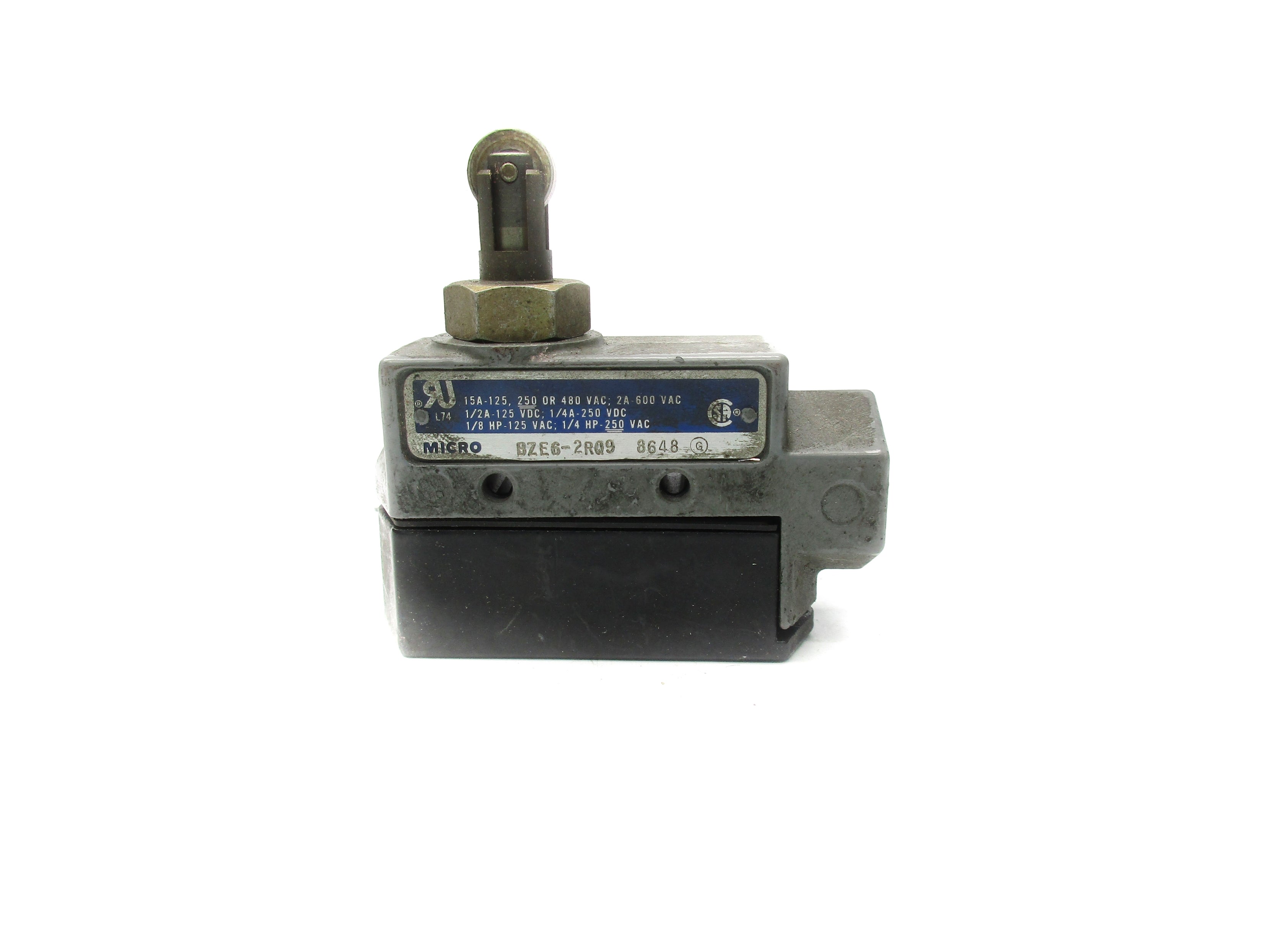MICRO SWITCH BZE6-2RQ9 600VAC 2A (GREY)  UNMP