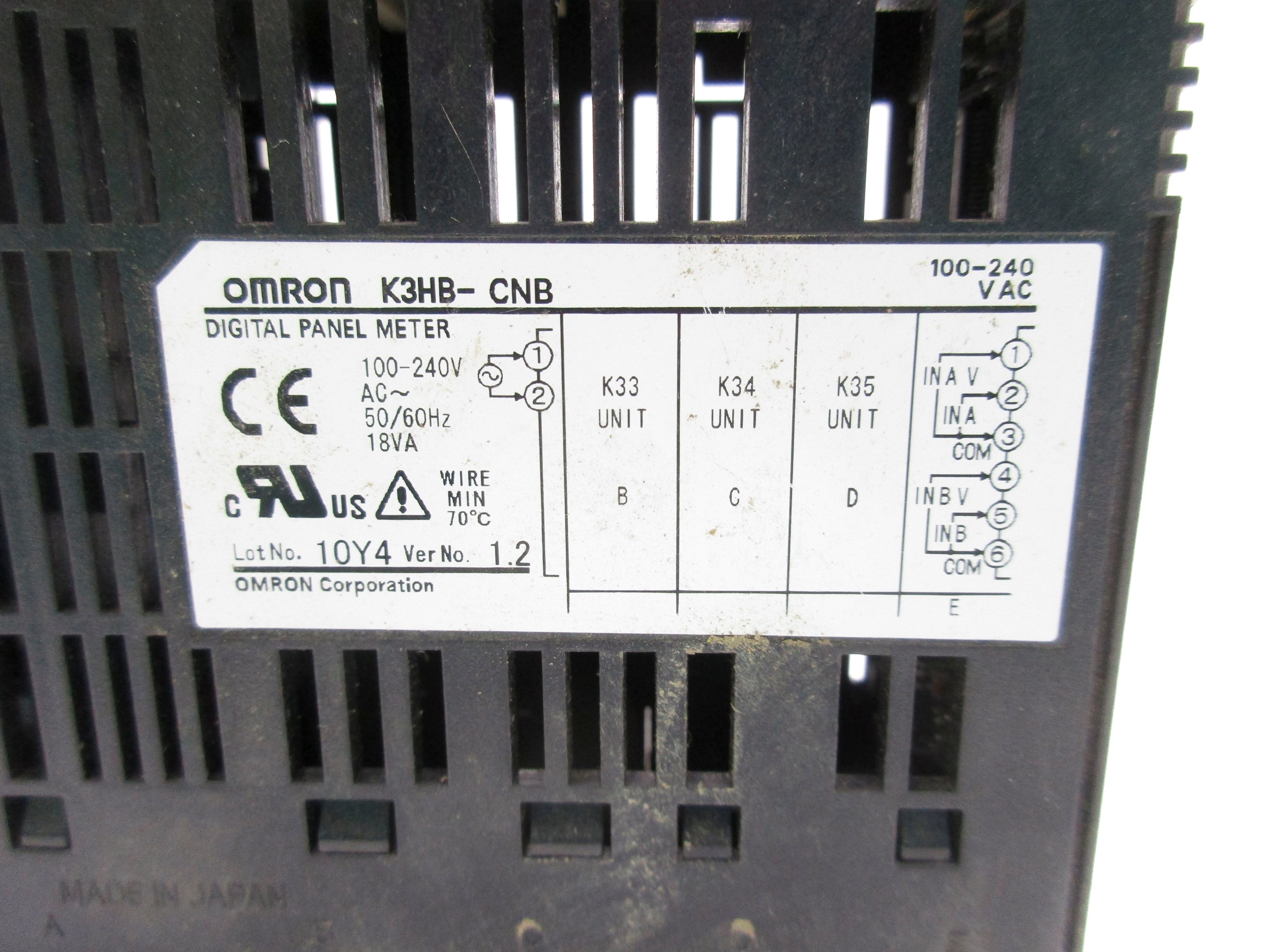OMRON K3HB-CNB 100-240VAC NSNP