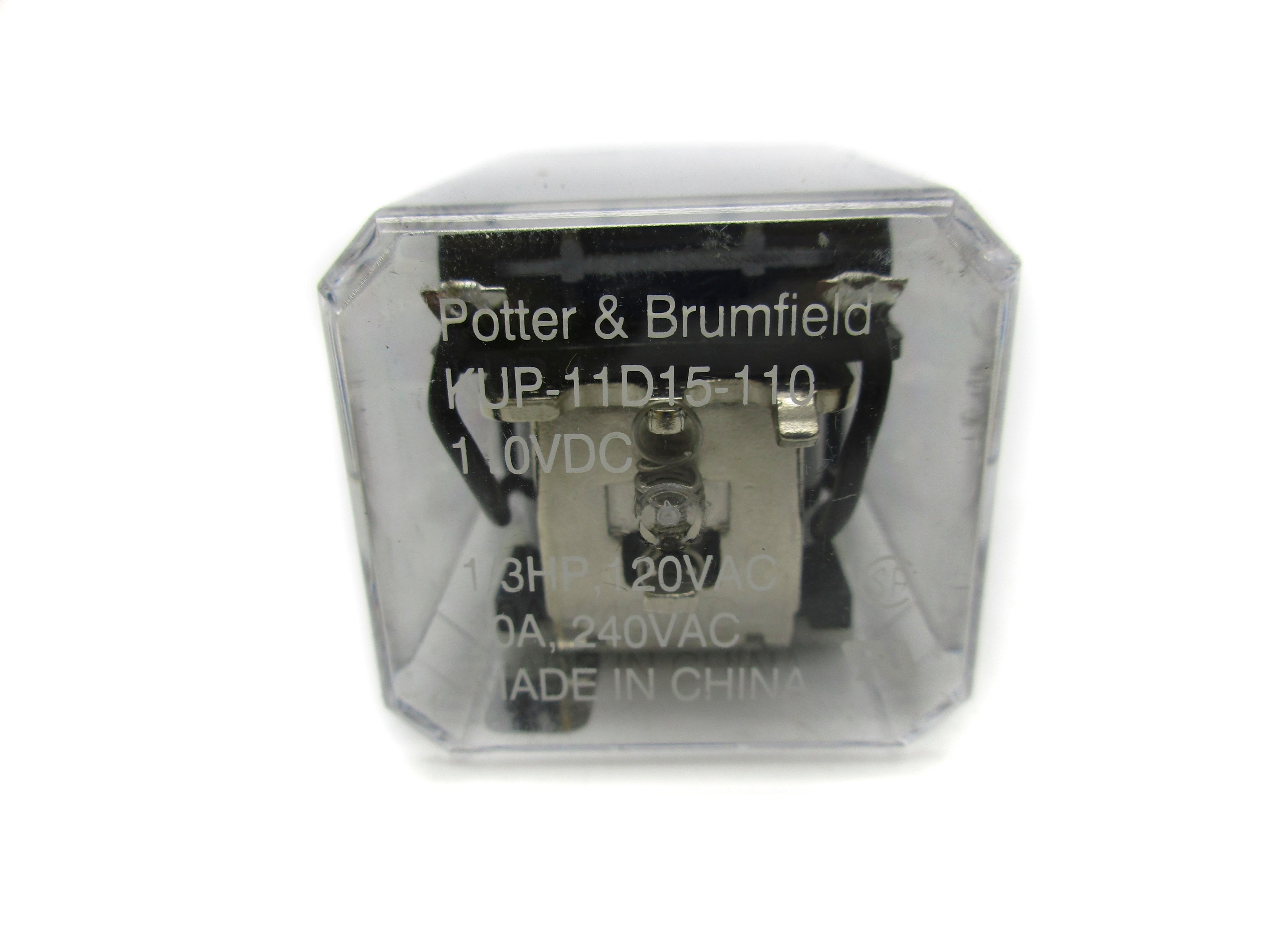 POTTER & BRUMFIELD KUP-11D15-110 110VDC 10A NSNP