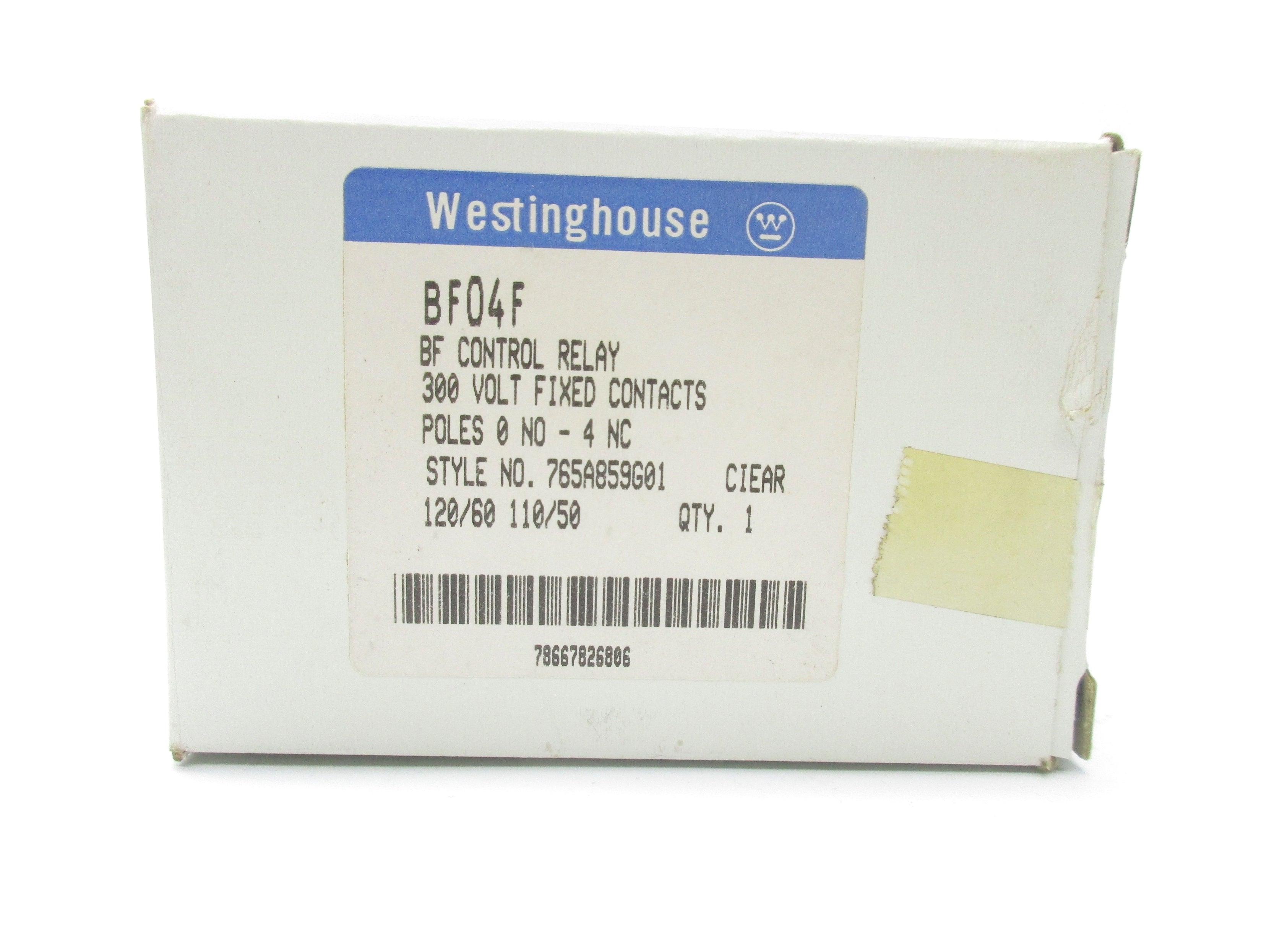 WESTINGHOUSE BF04F 110/120V 6A NSMP