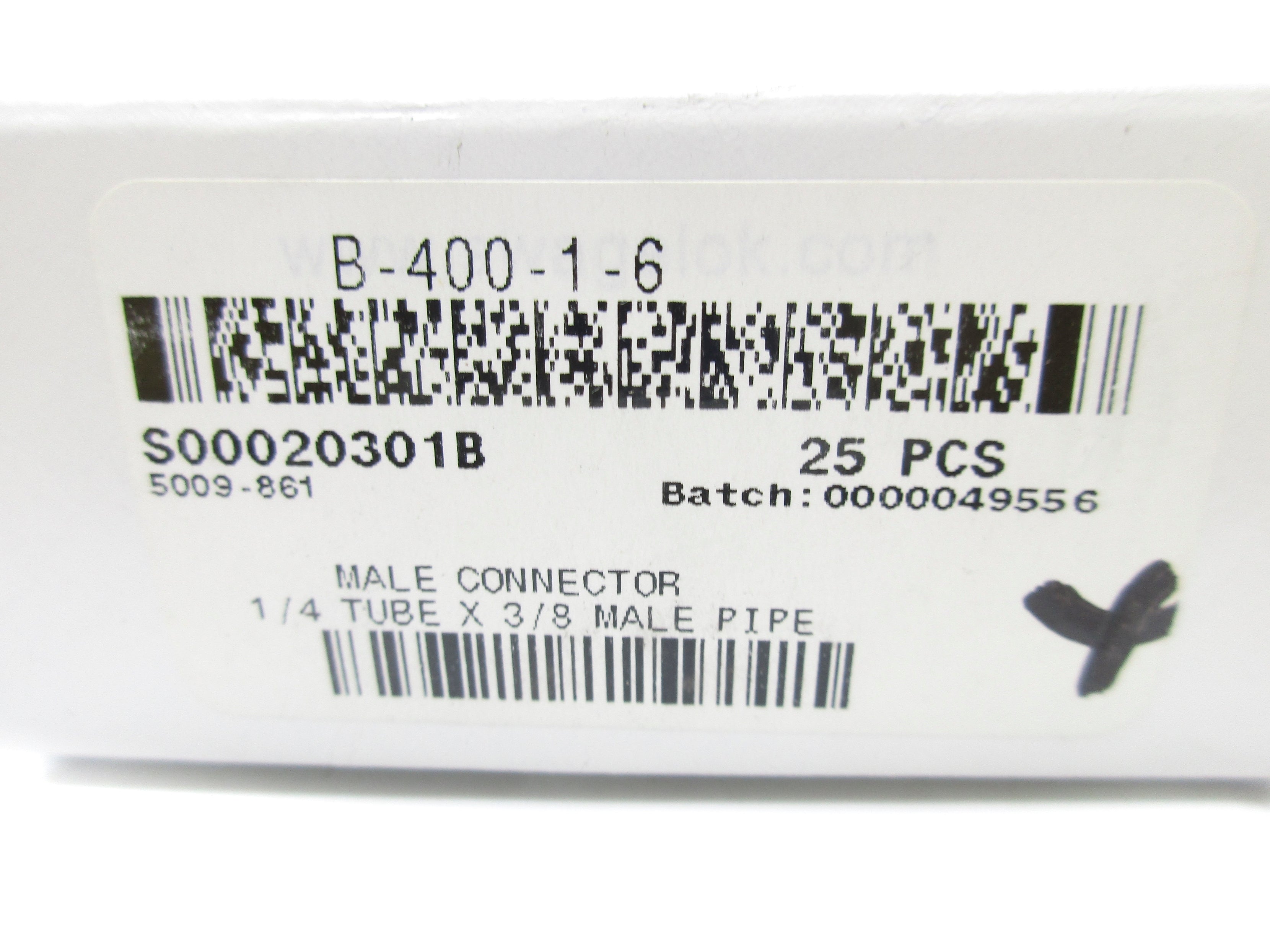 SWAGELOK B-400-1-6 (PKG OF 25) NSMP