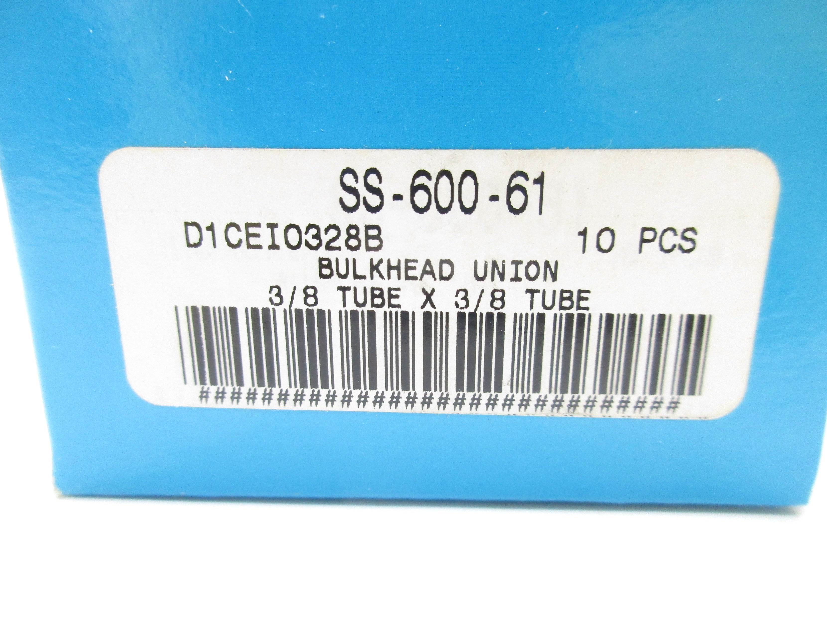 SWAGELOK SS-600-61 (PKG OF 10) NSMP