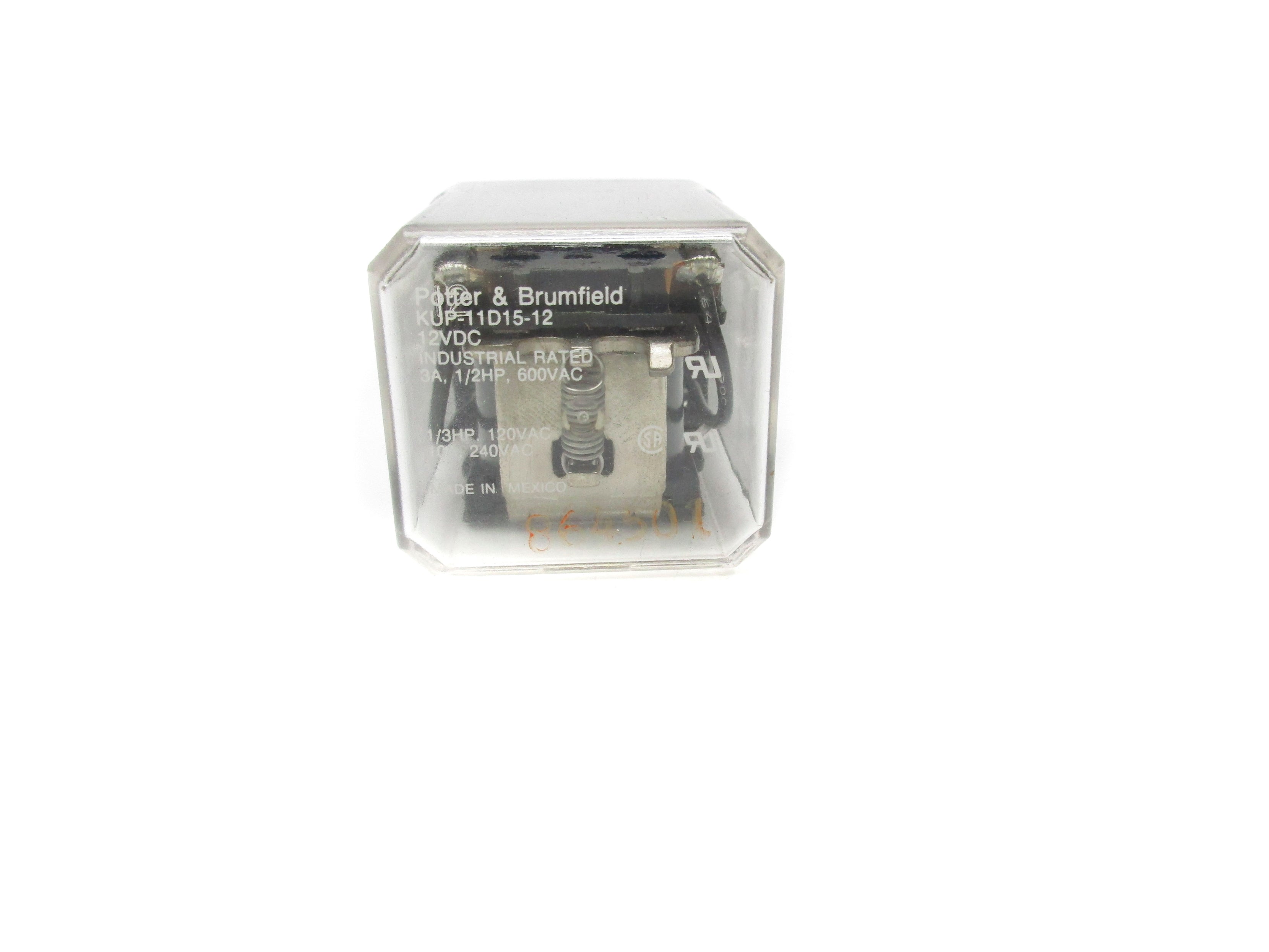 POTTER & BRUMFIELD KUP-11D15-12 12VDC 3A NSNP