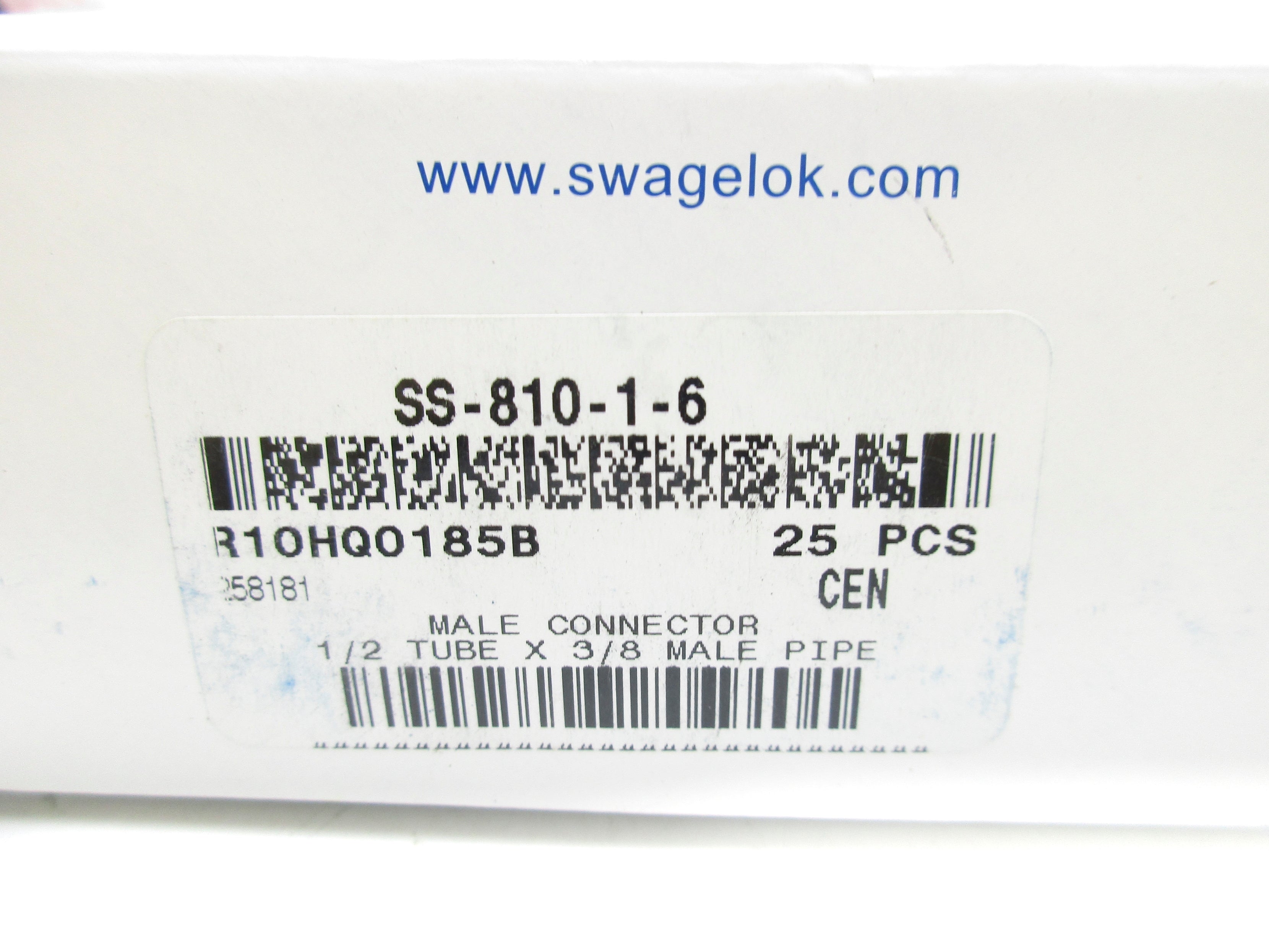 SWAGELOL SS-810-1-6 (PKG OF 25) NSMP