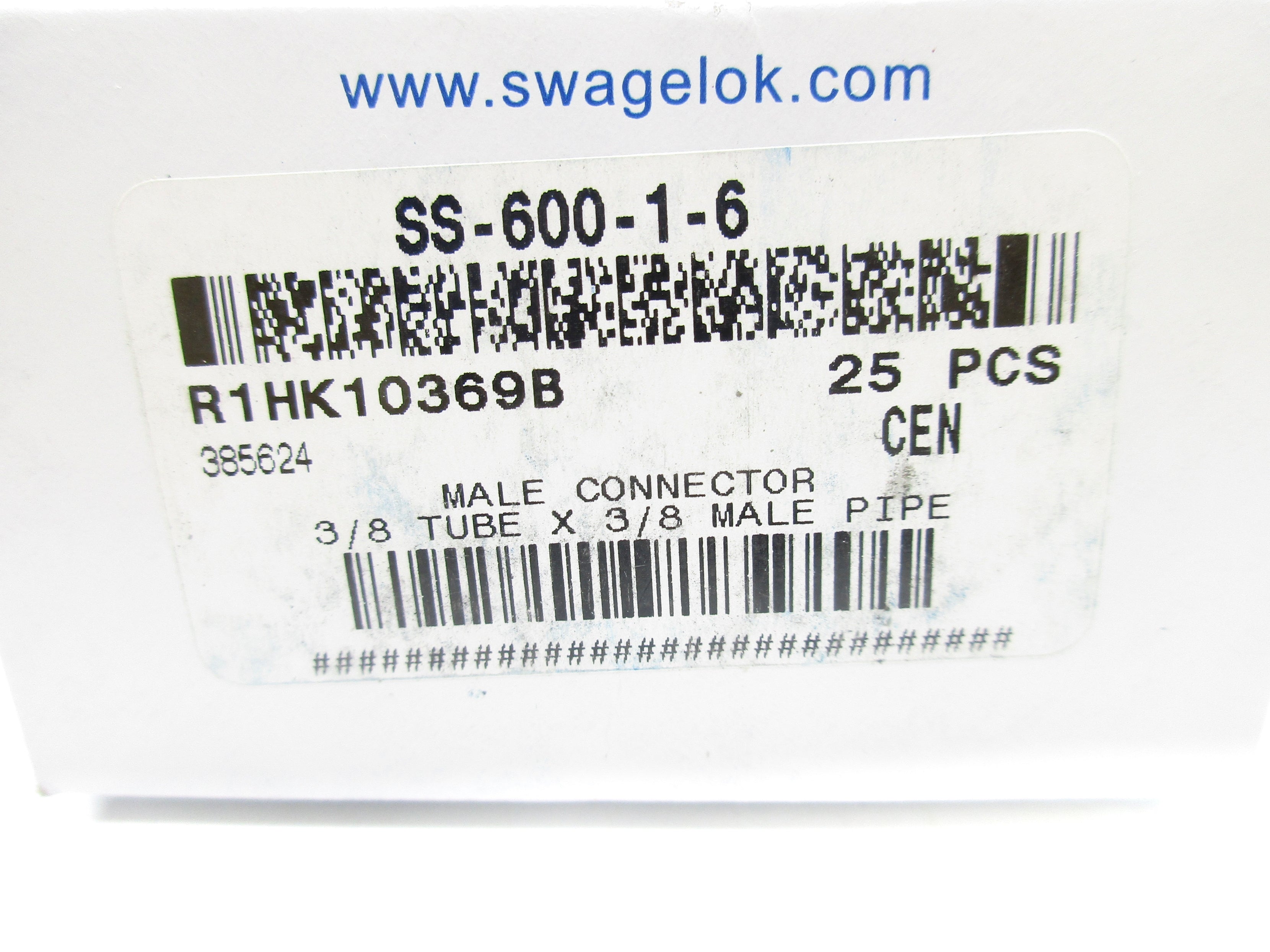 SWAGELOK SS-600-1-6 (PKG OF 25) NSMP