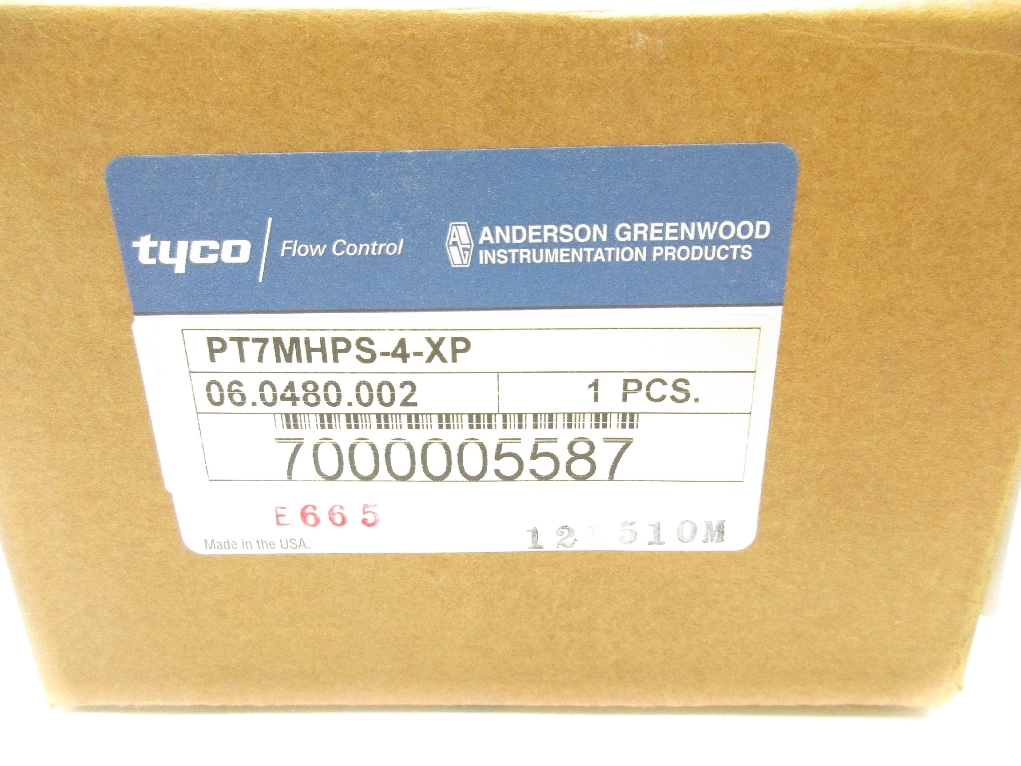 ANDERSON GREENWOOD PT7MHPS-4-XP NSMP