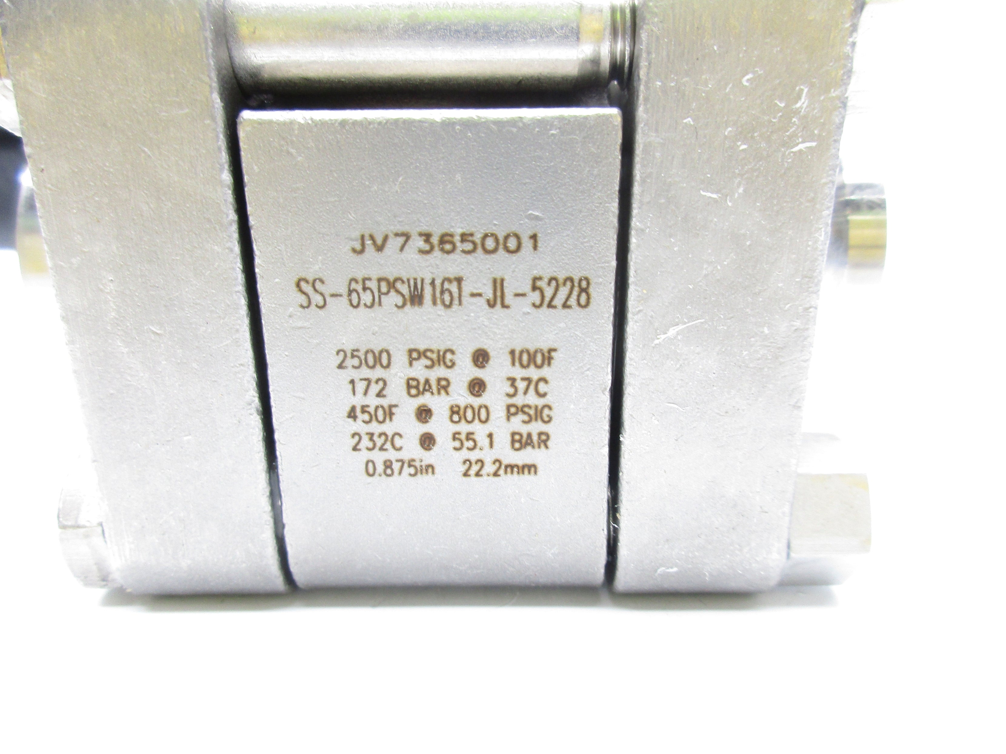 SWAGELOK SS-65PSW16T-JL-5228 2500PSIG NSNP