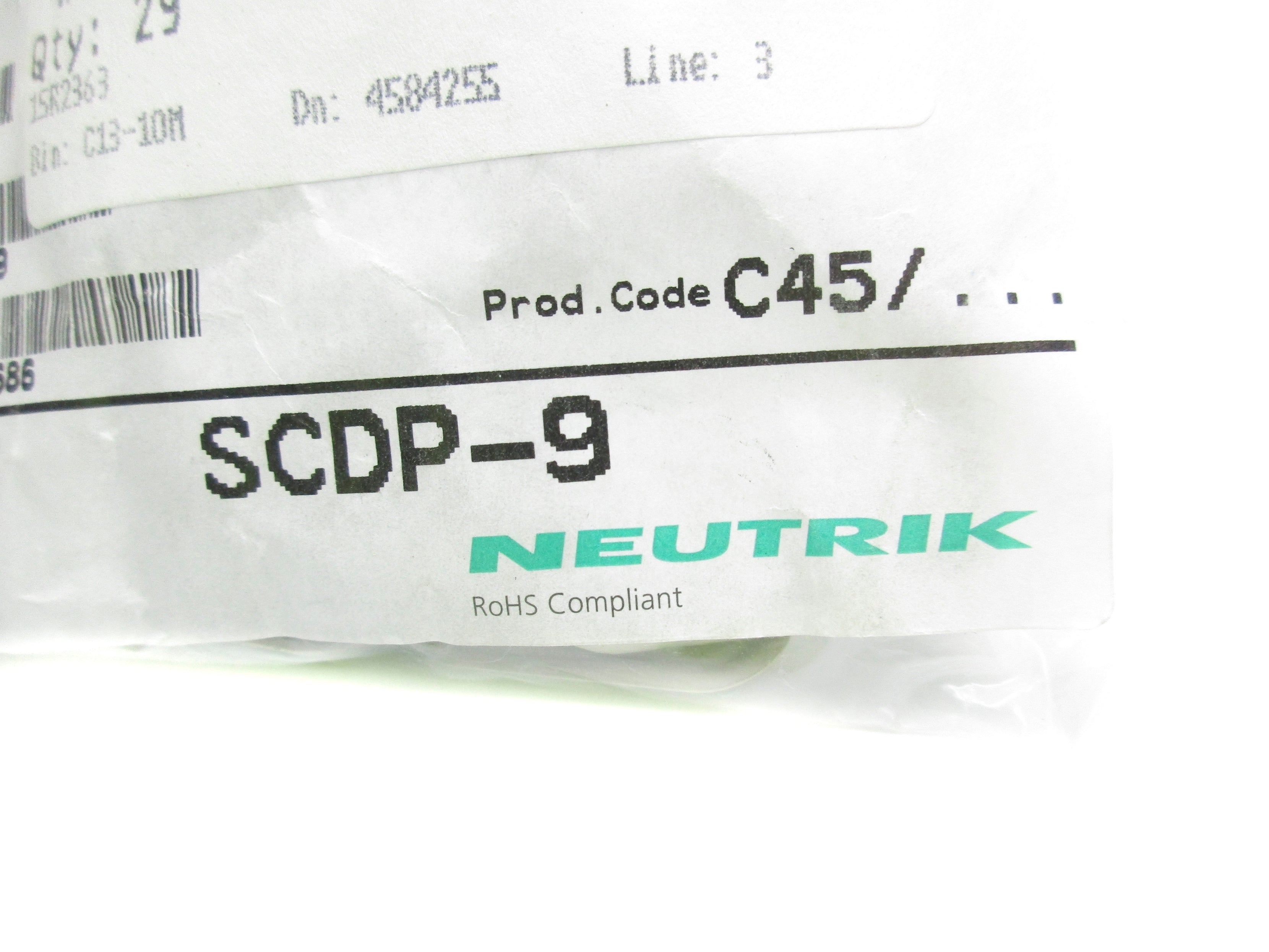 NEUTRIK SCDP-9 (PKG OF 29) NSMP