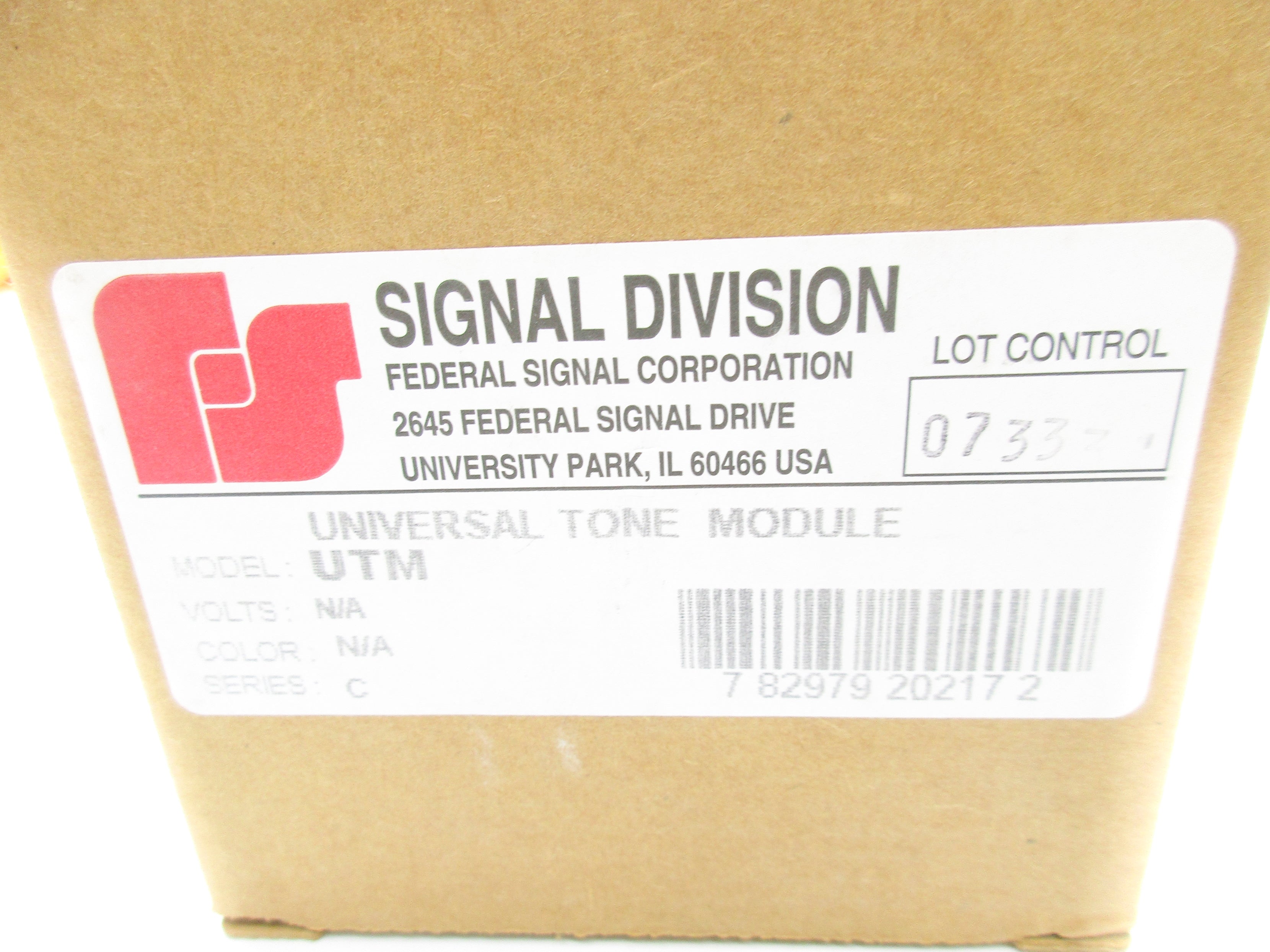 FEDERAL SIGNAL UTM SER. C NSMP