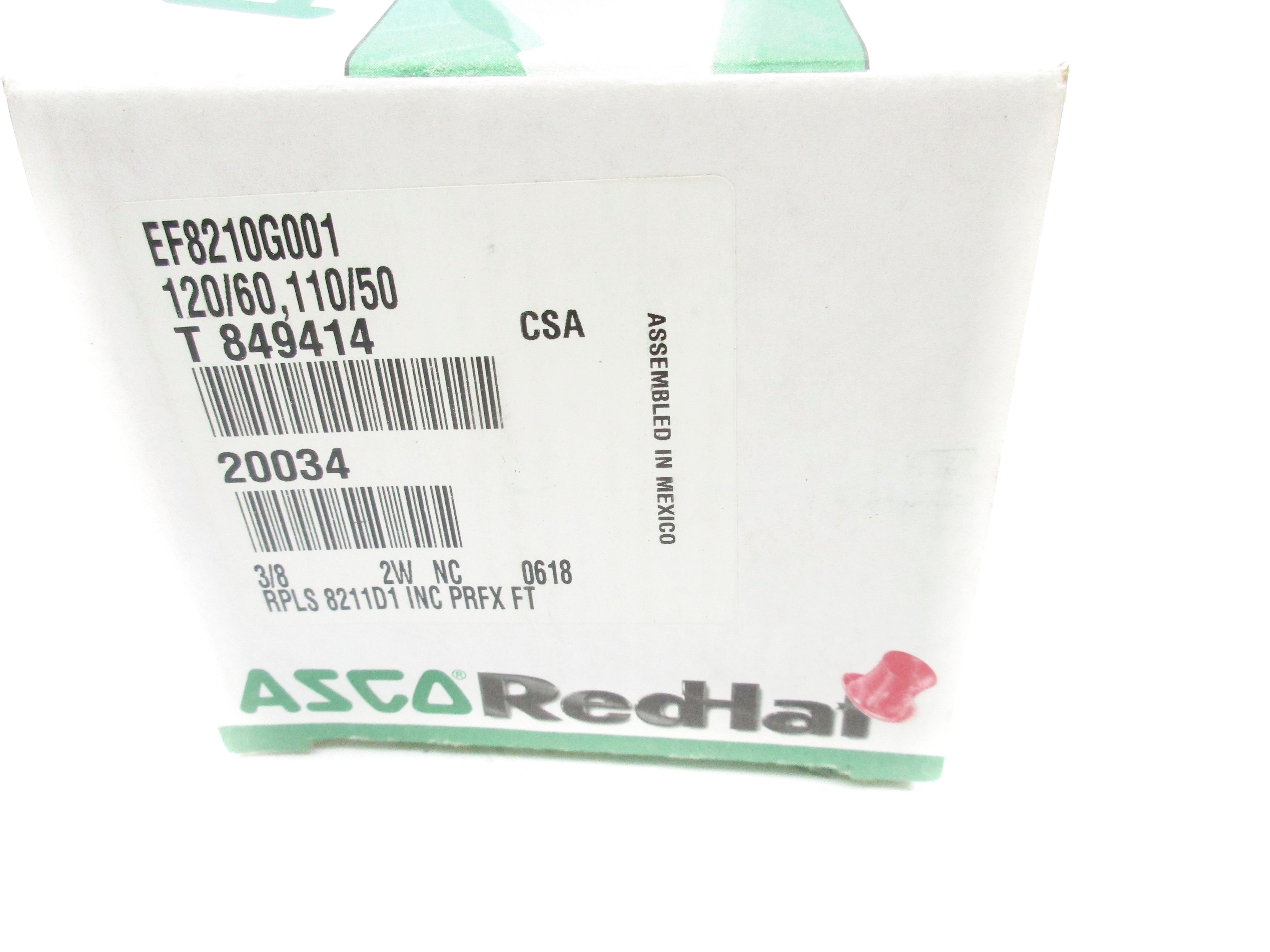 ASCO EF8210G001 110/120V 5-150PSI  NSMP