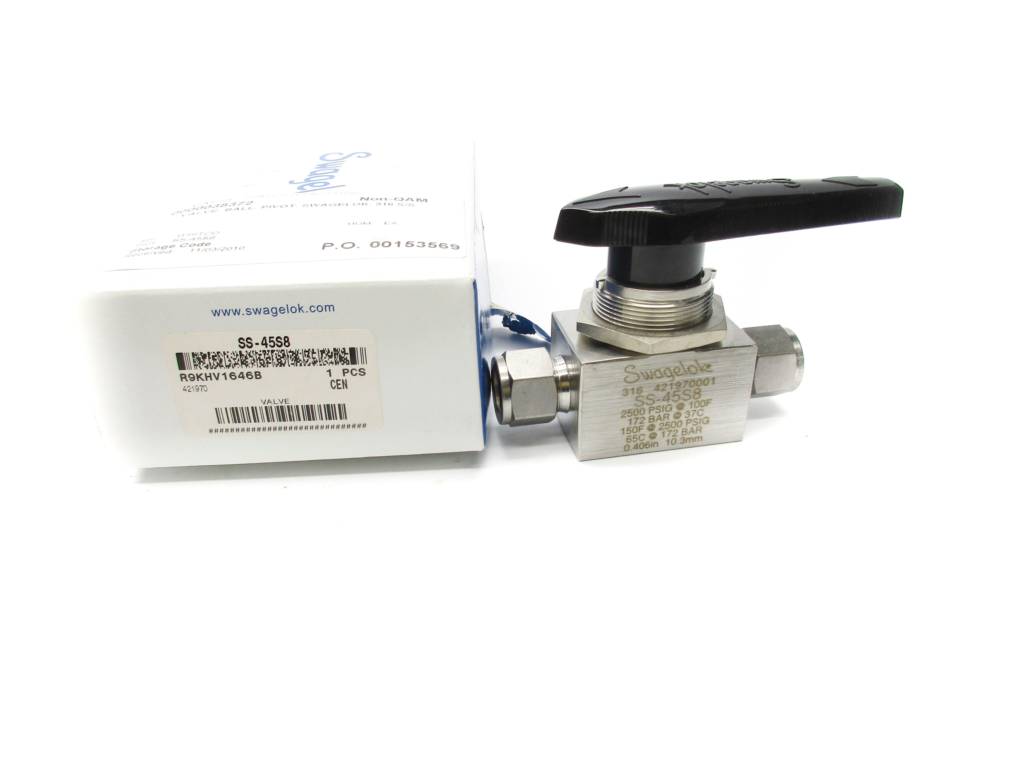 SWAGELOK SS-45S8 2500PSIG NSMP