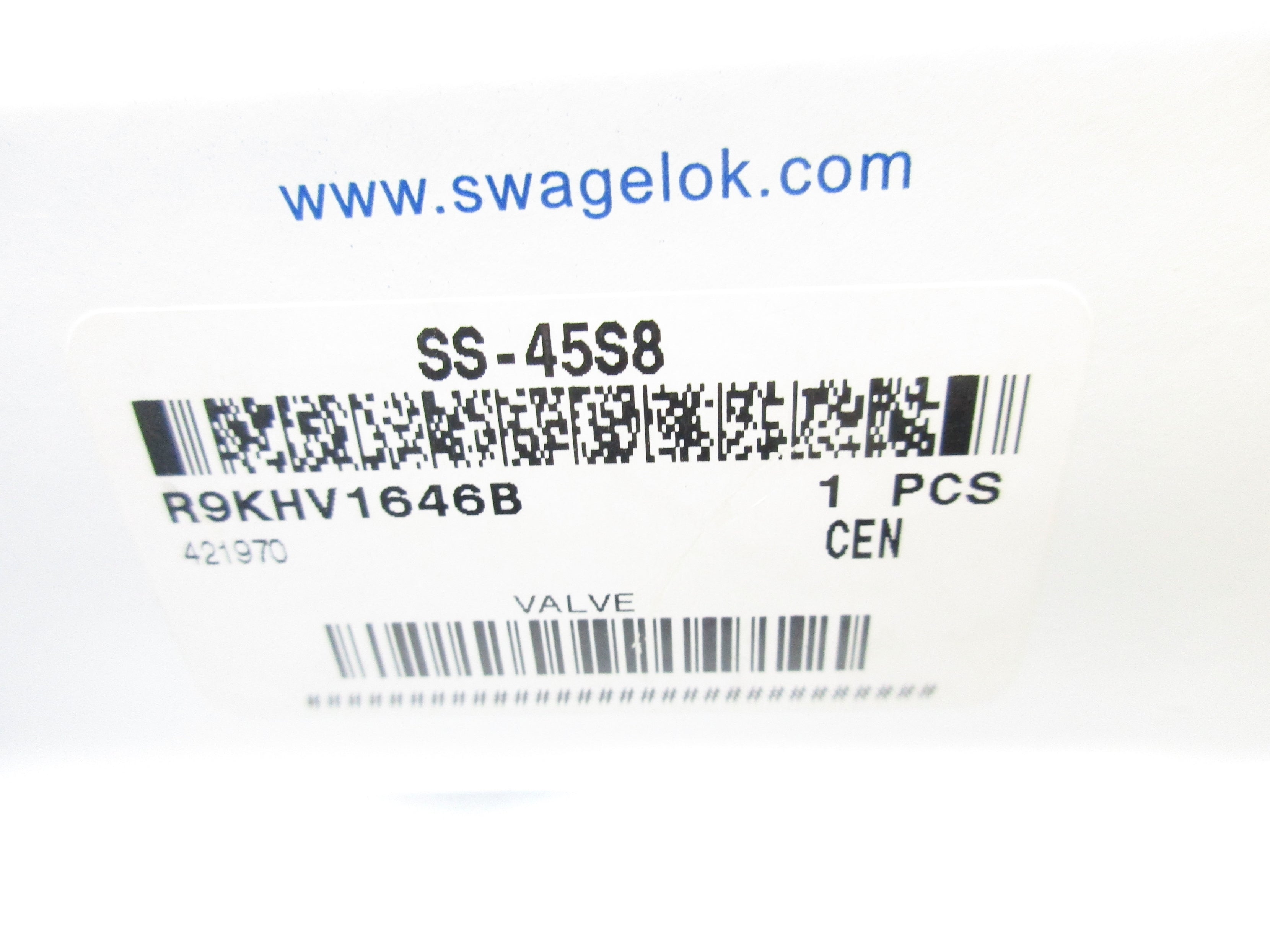 SWAGELOK SS-45S8 2500PSIG NSMP