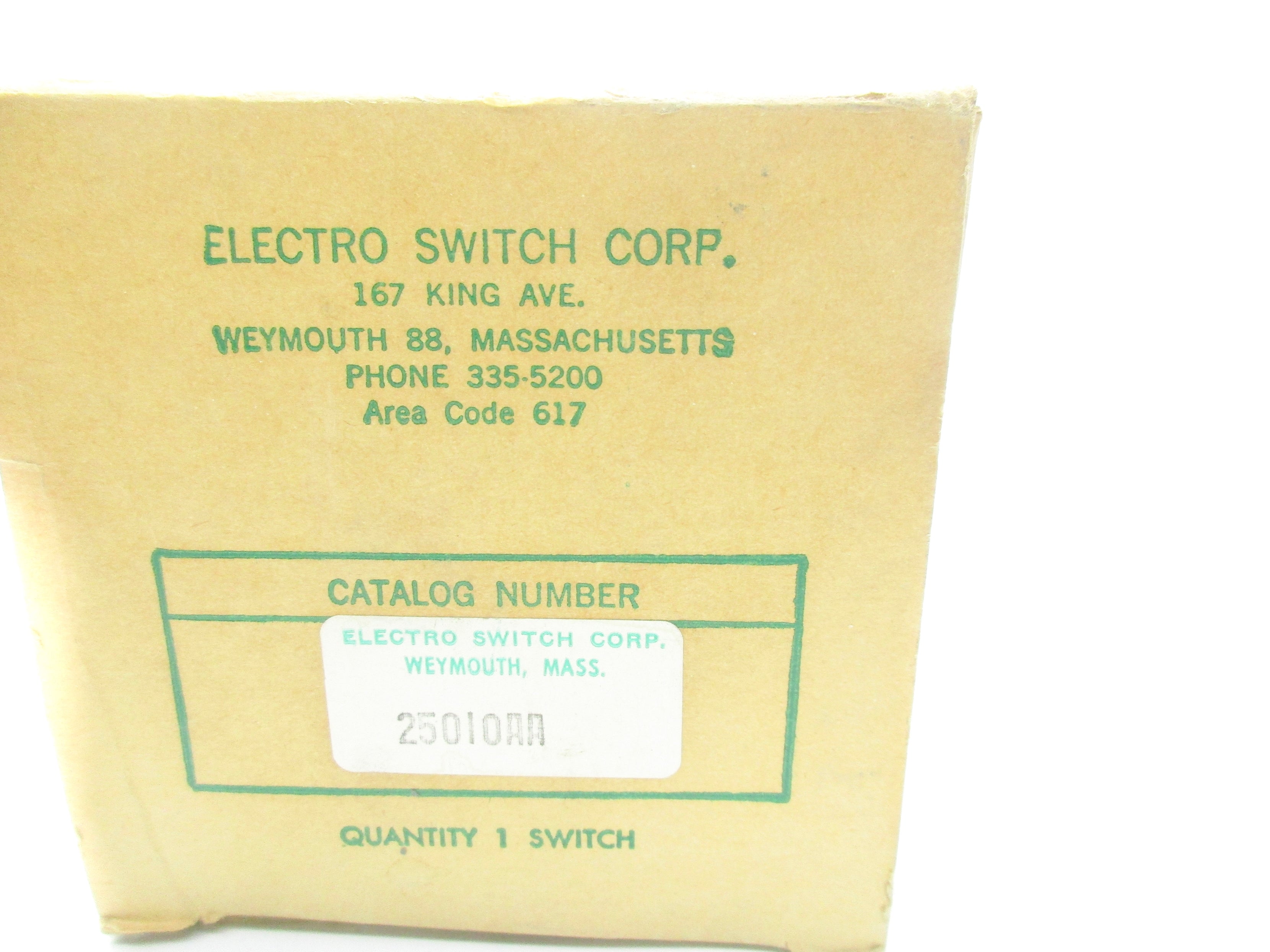 ELECTRO SWITCH CORP. 25010AA NSMP