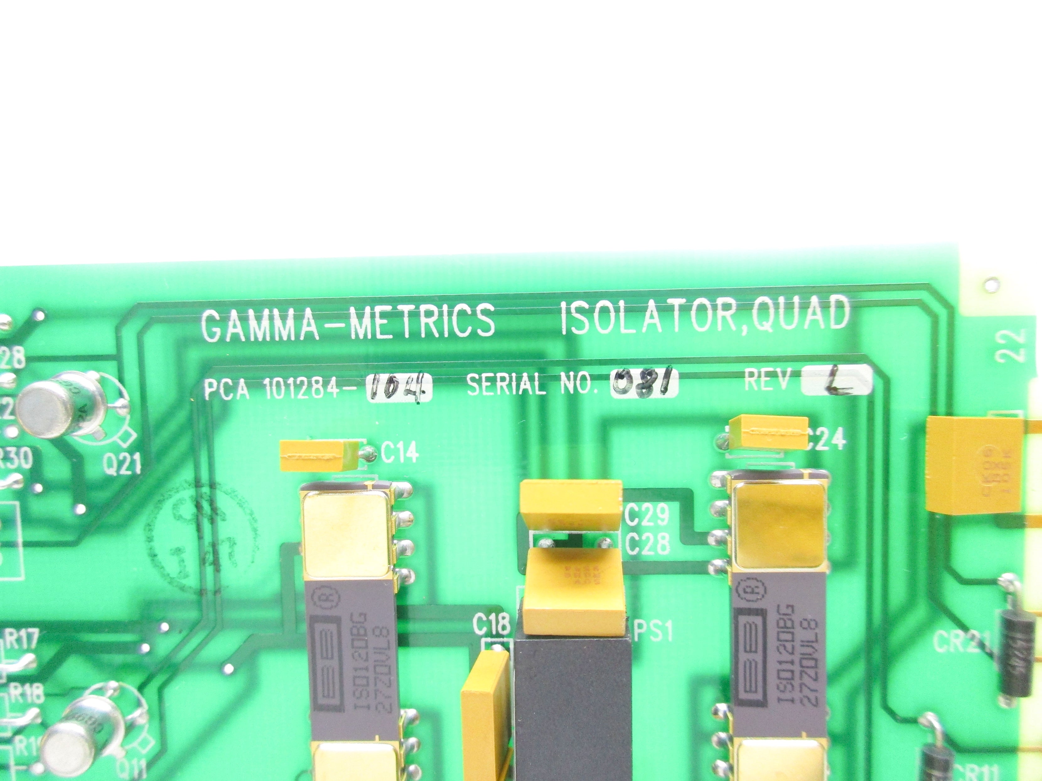 GAMMA METRICS 101284-104 REV. L NSNP
