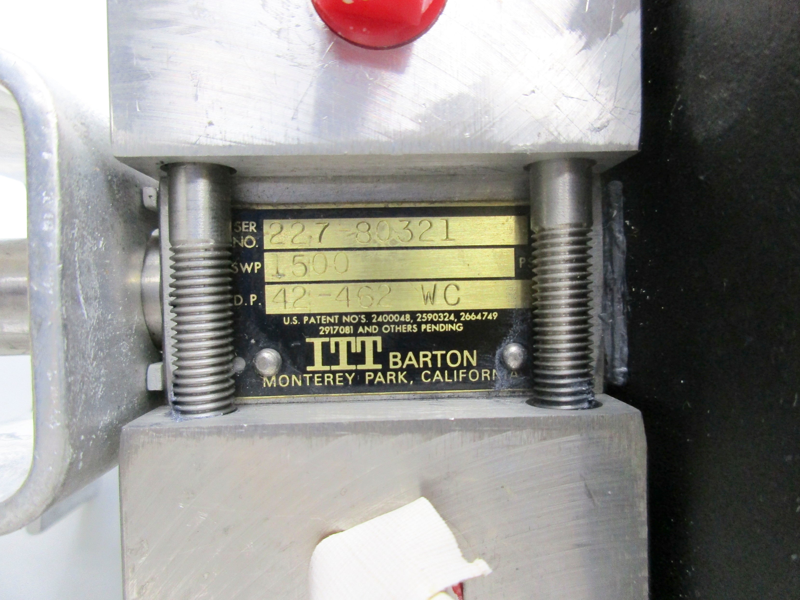 ITT BARTON 227-80321 0-100PSI NSNP