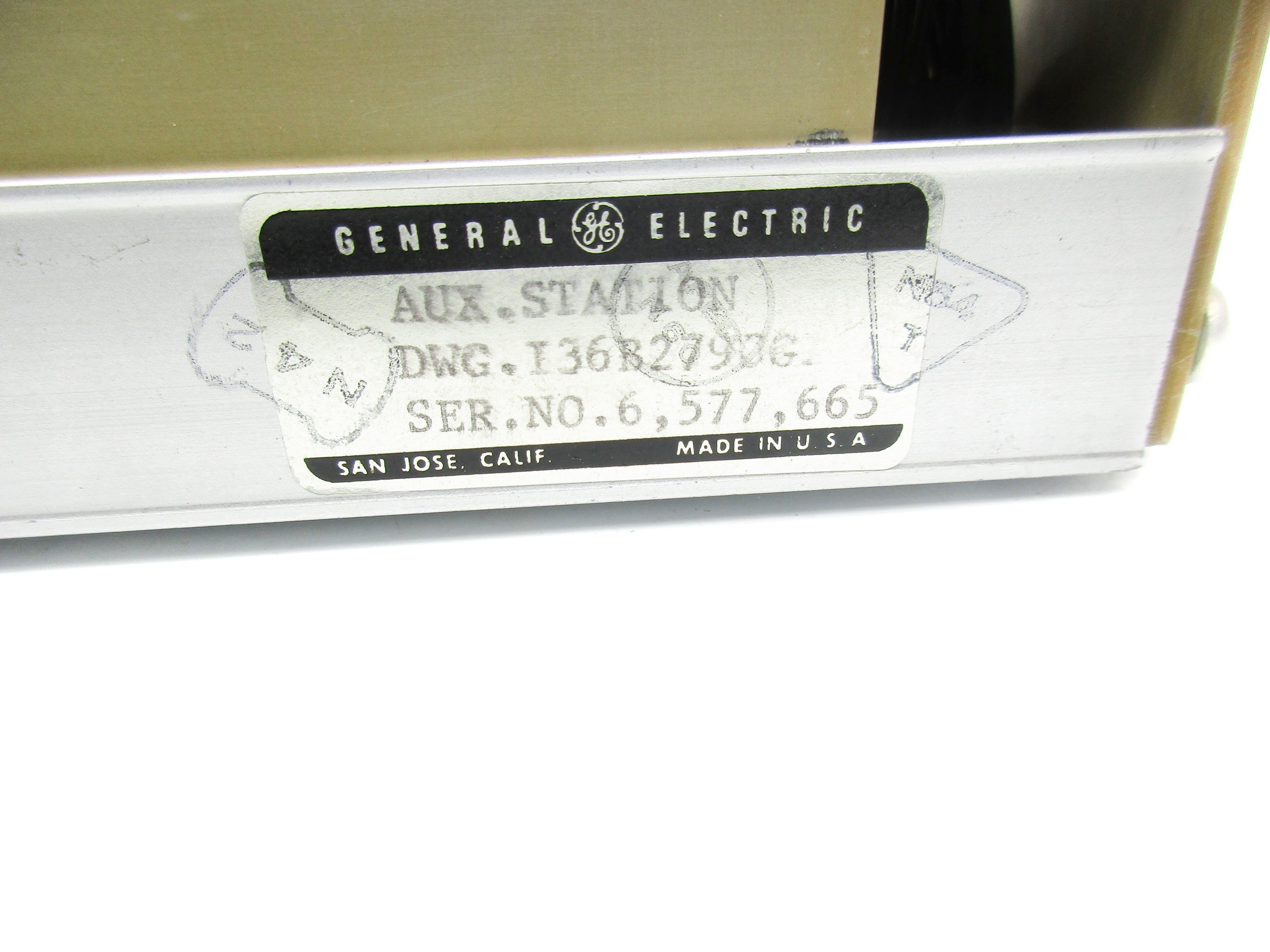 GENERAL ELECTRIC DWG.I36B2V93G NSNP