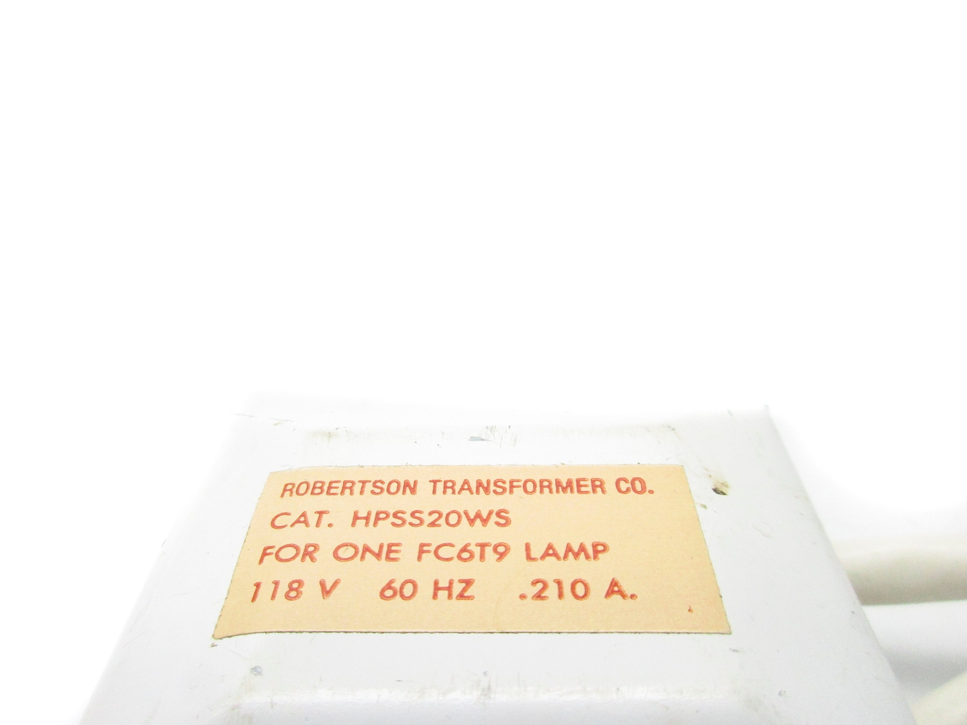 ROBERTSON TRANSFORMER HPSS20WS NSNP
