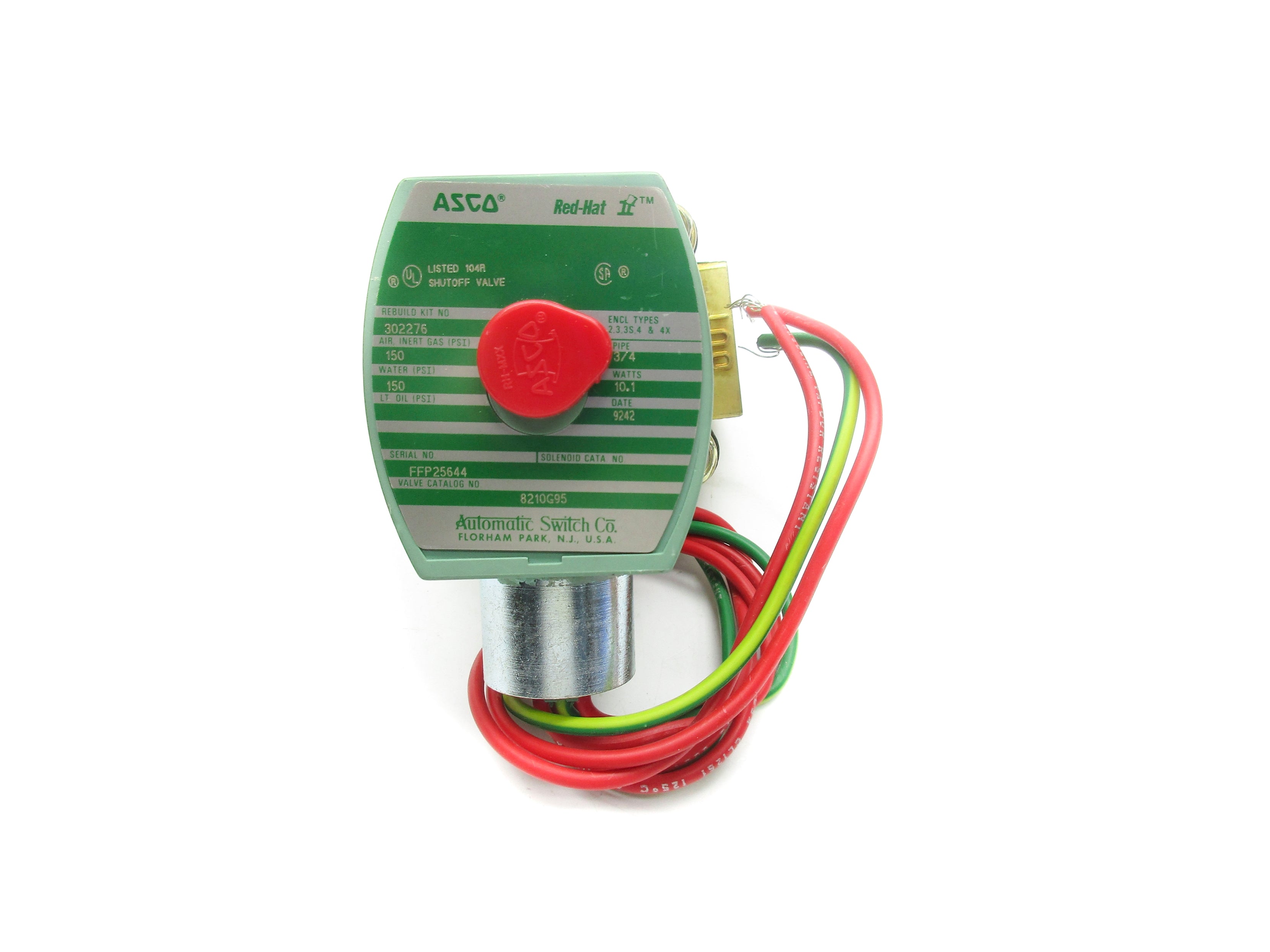 ASCO 8210G95 110/120V 150PSI 3/4" NSNP
