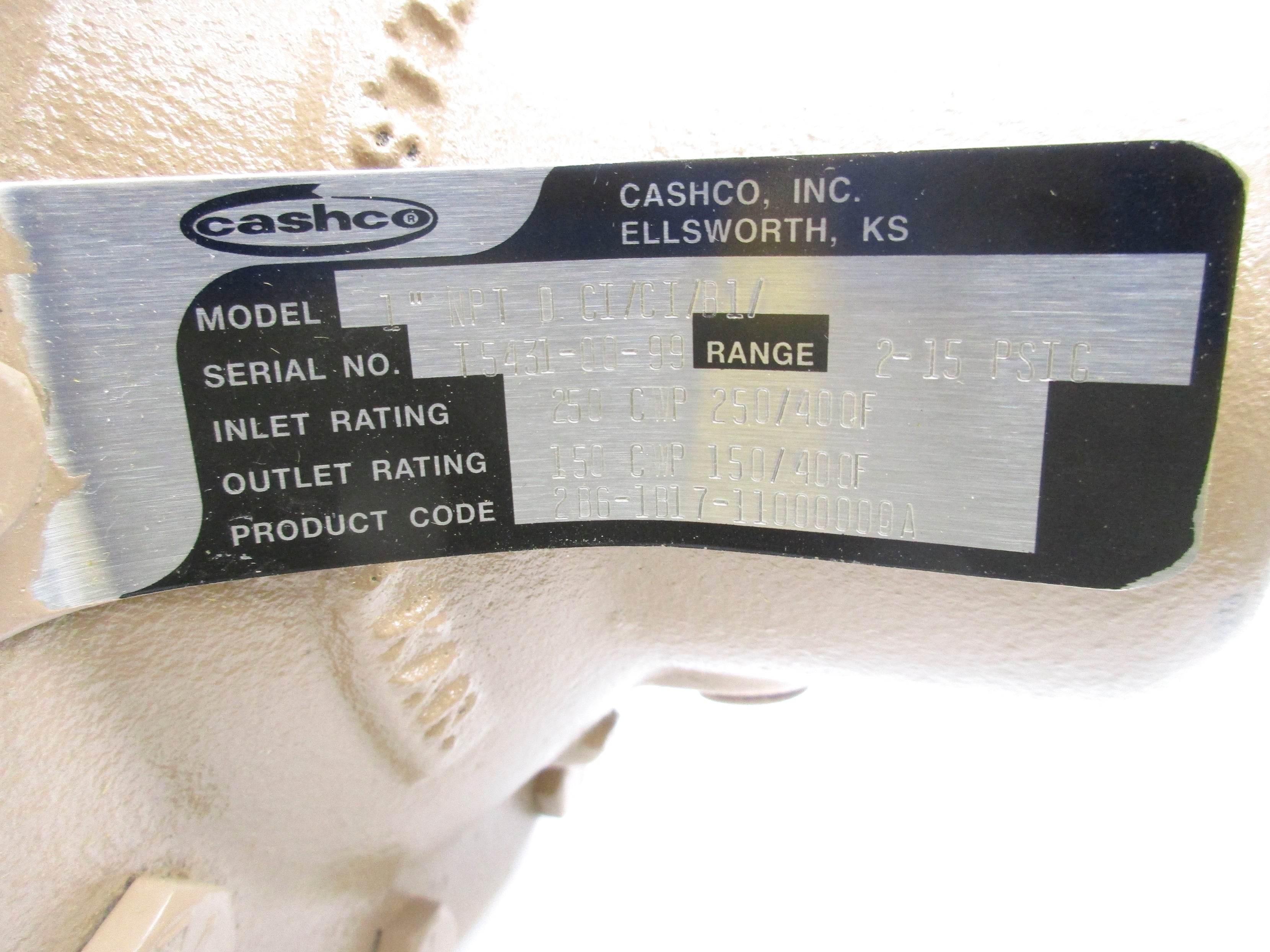 CASHCO 2BG-1B17-11000000A 2-15PSIG NSNP