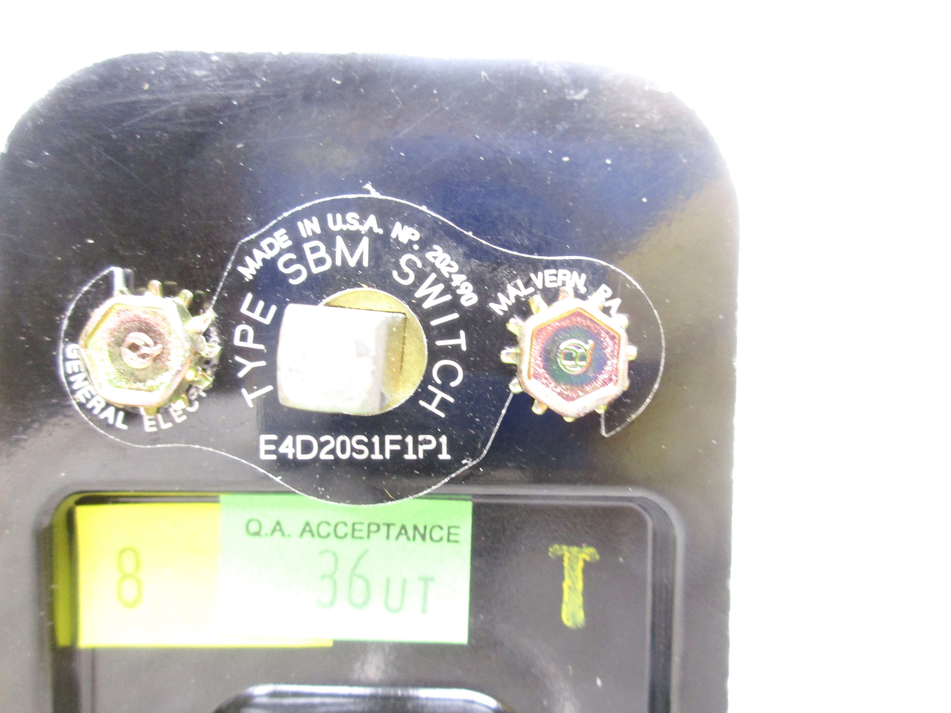 GENERAL ELECTRIC SBM-E4D20S1F1P1 NSNP
